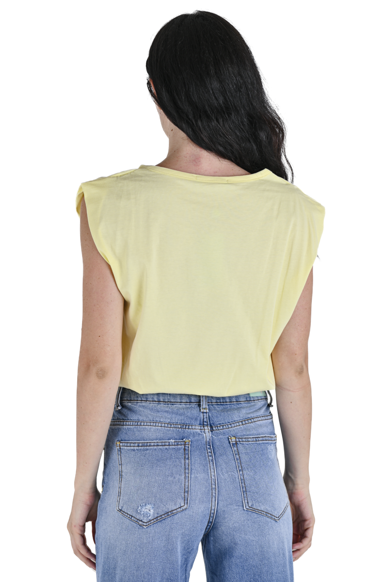 Regular women's T-Shirt DPE 2332 Yellow SS24