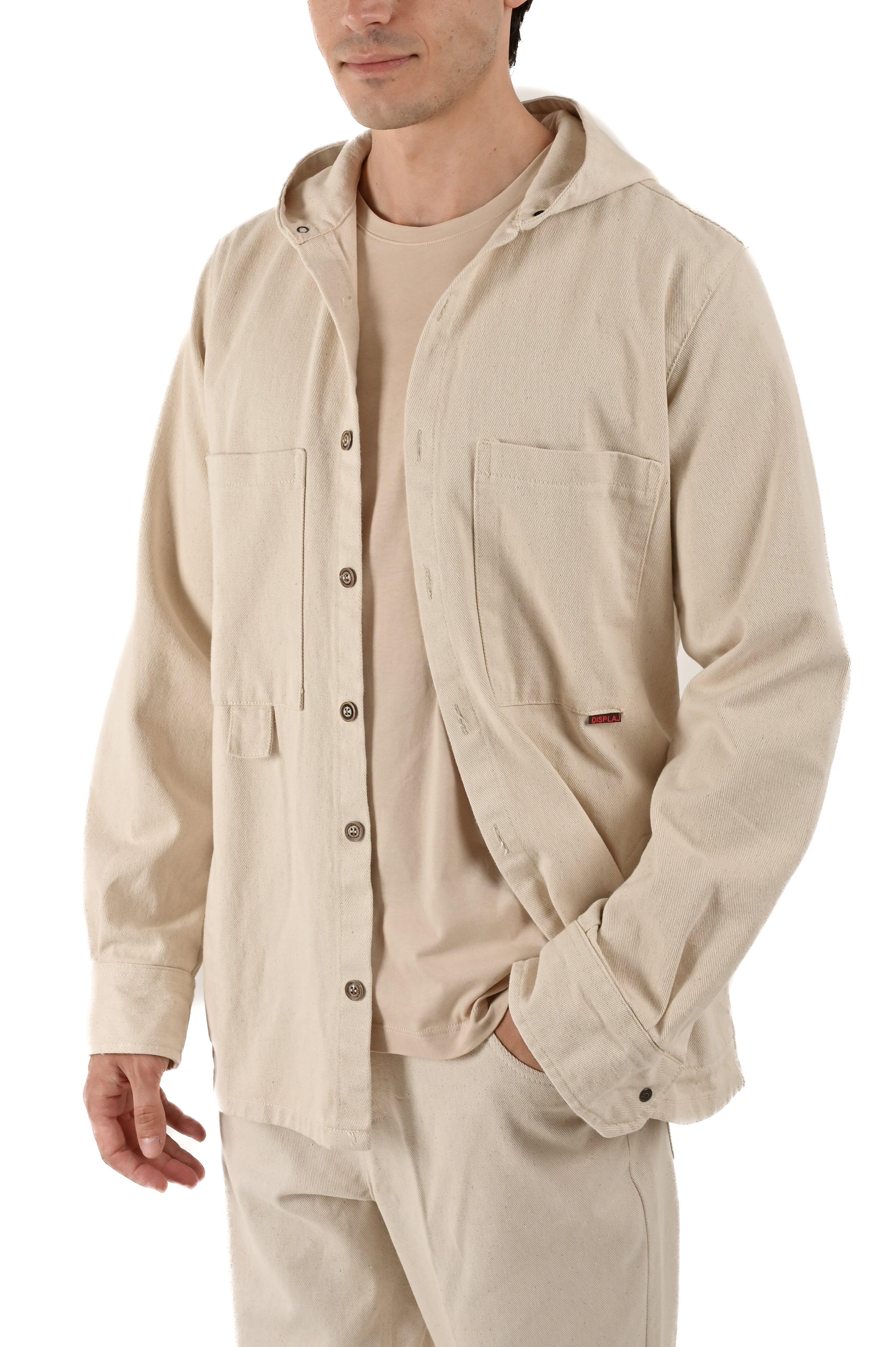 Camicia in Cotone regular Hood Stampato beige SS25