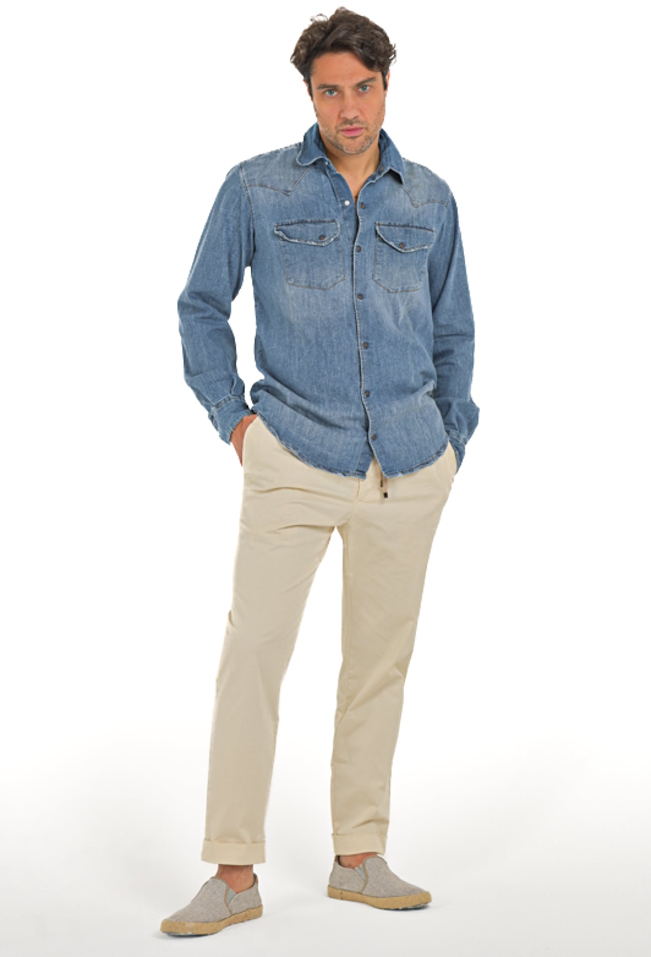 Spy Valery C001 SS23 regular denim shirt