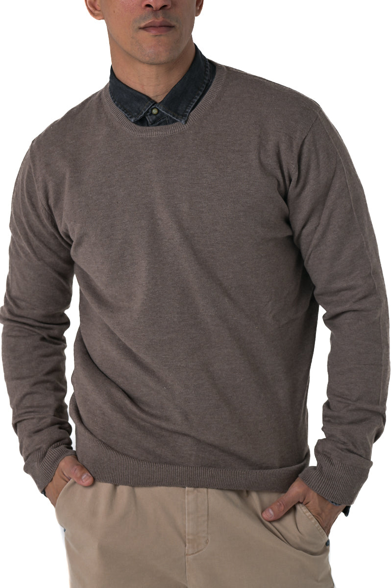 Maglione regular 3010900 fango FW24/25