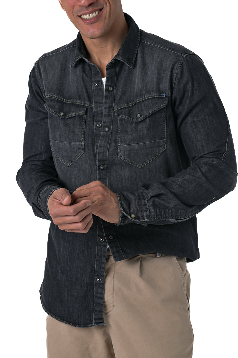 Camicia in denim regular Park Blk Music FW 24/25