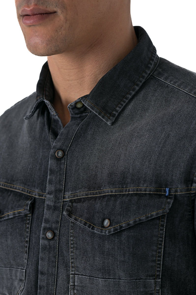 Park Blk Music FW 24/25 regular denim shirt