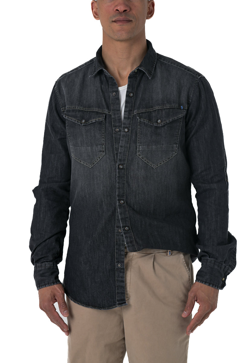 Park Blk Music FW 24/25 regular denim shirt