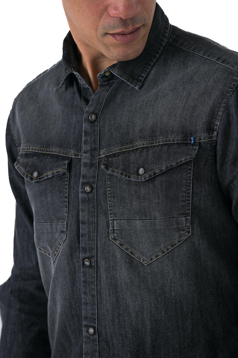 Park Blk Music FW 24/25 regular denim shirt