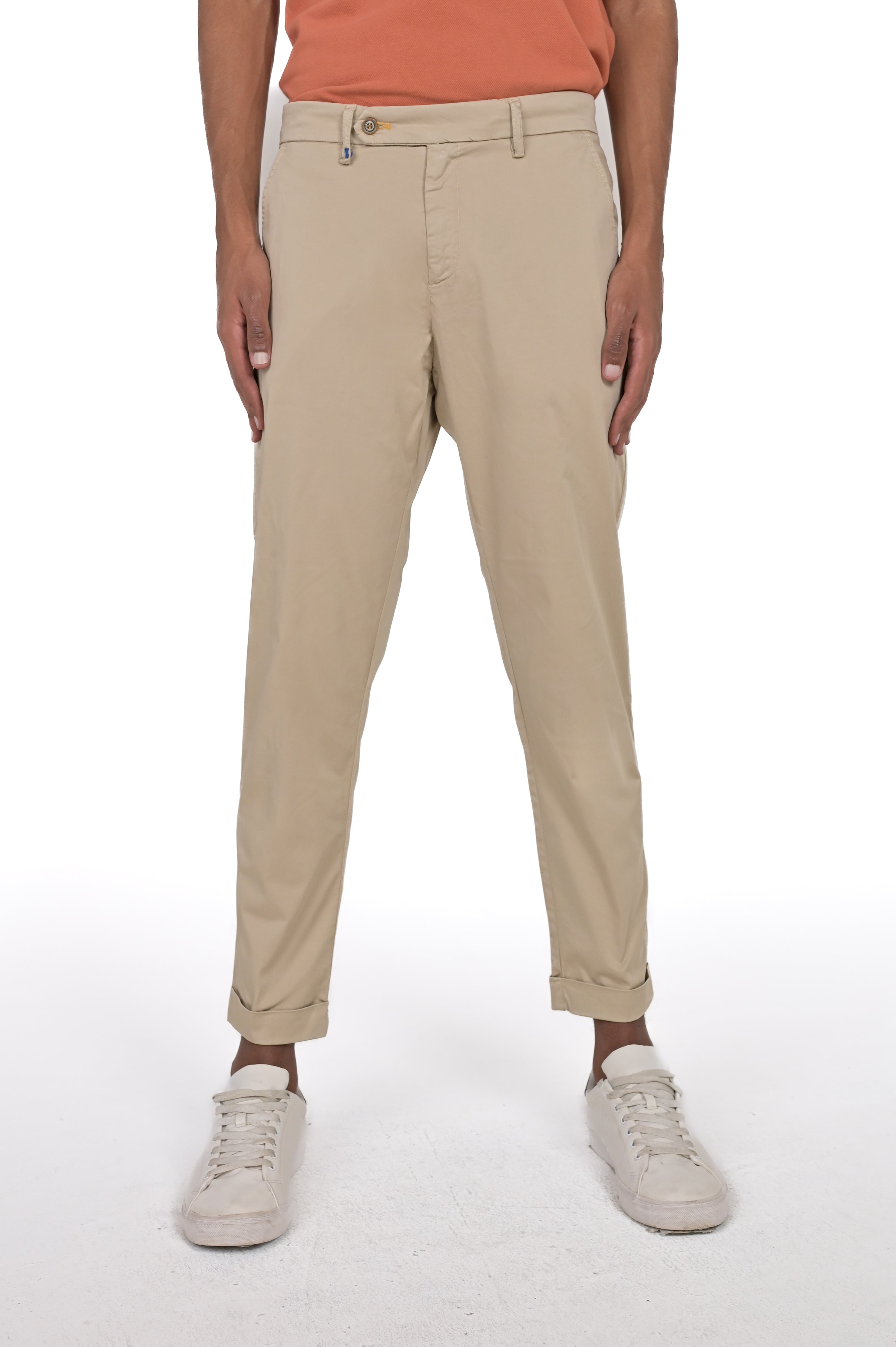 Classic slim Racket Maribor beige SS24 trousers