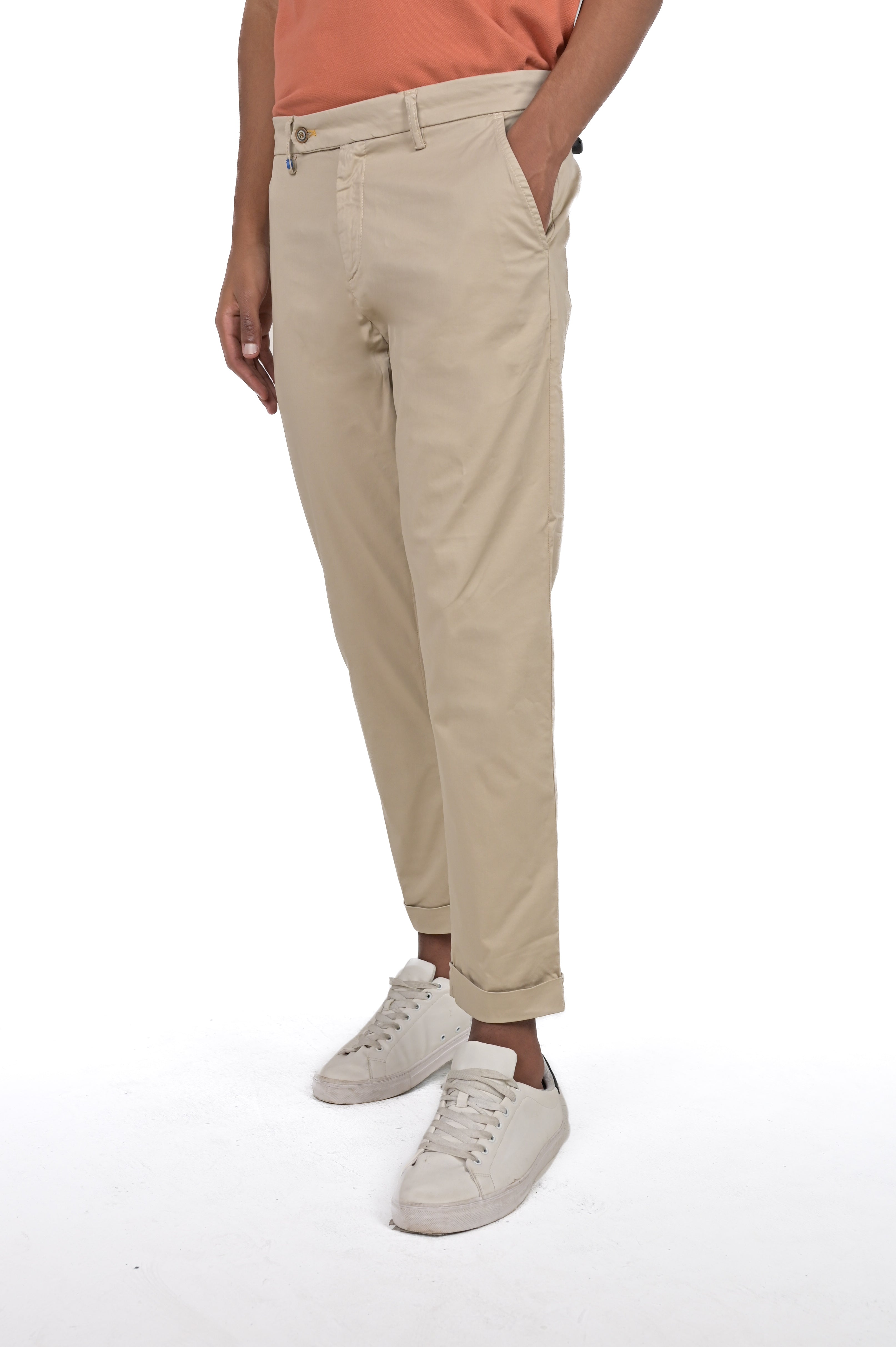 Classic slim Racket Maribor beige SS24 trousers