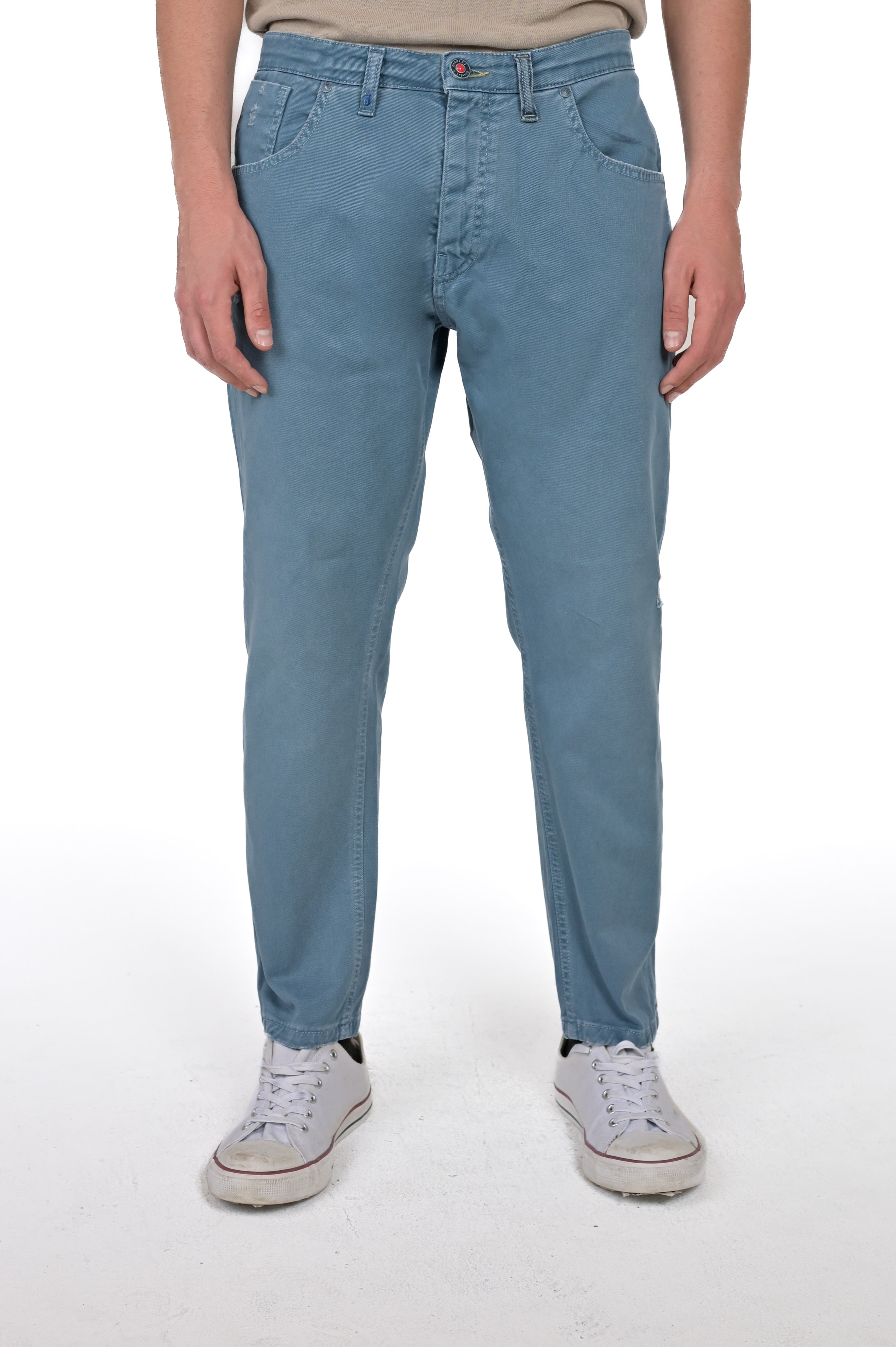 Pantaloni slim Life Rotture lagoon SS24