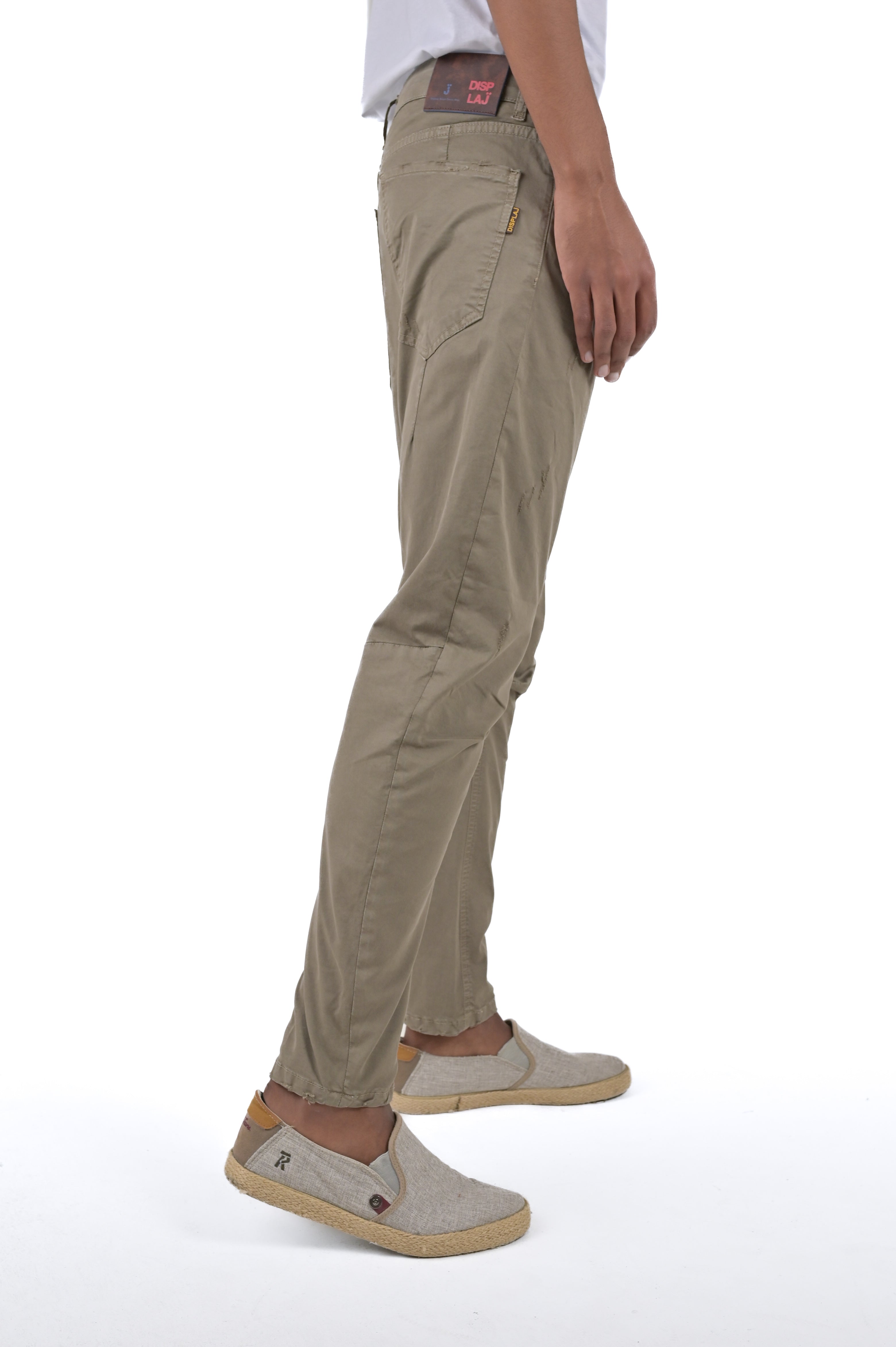 Pantaloni in cotone tapered Kron AM3 fango SS24