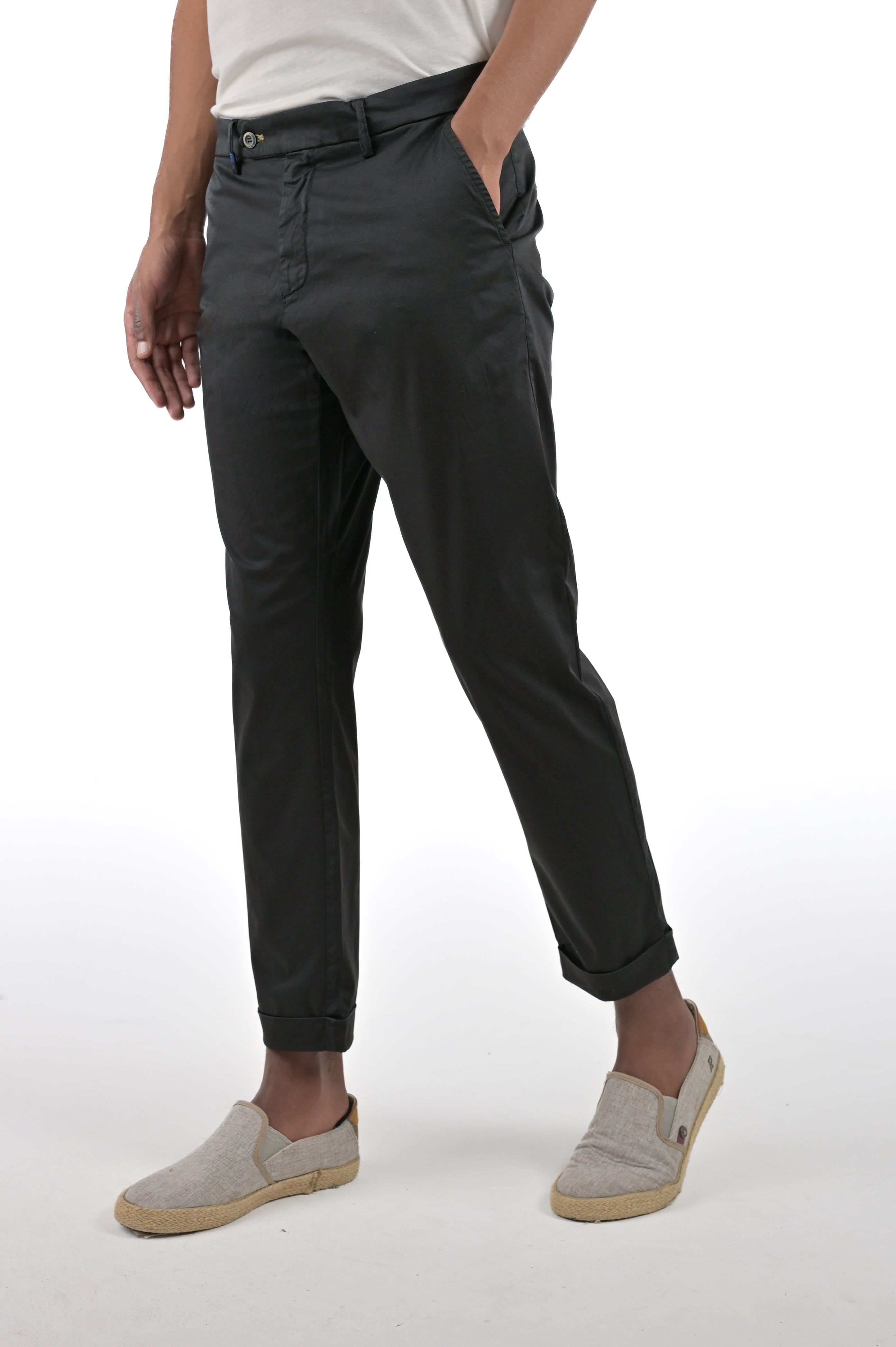 Classic slim Racket Maribor black SS24 trousers