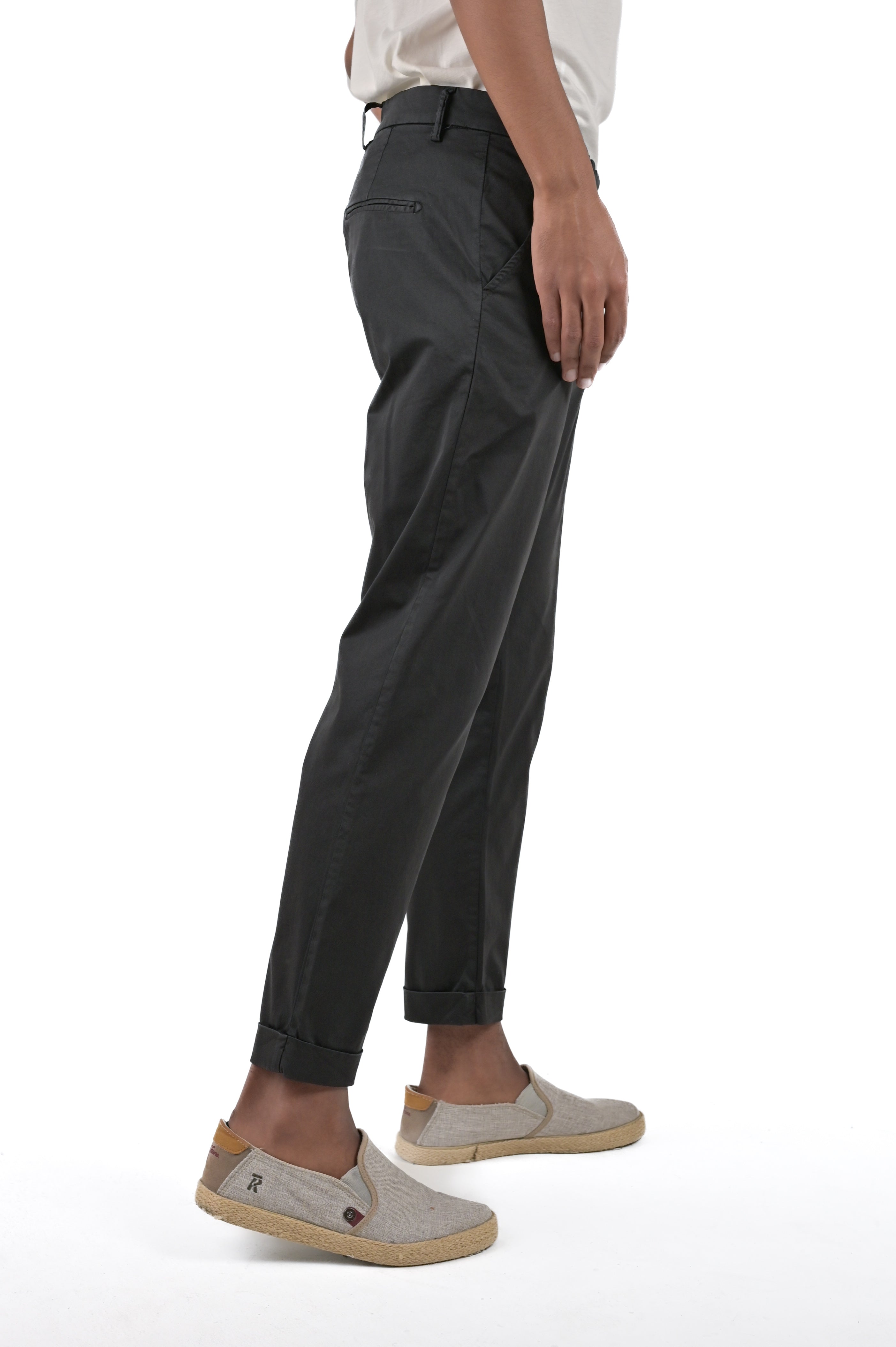 Pantaloni classici slim Racket Maribor nero SS24