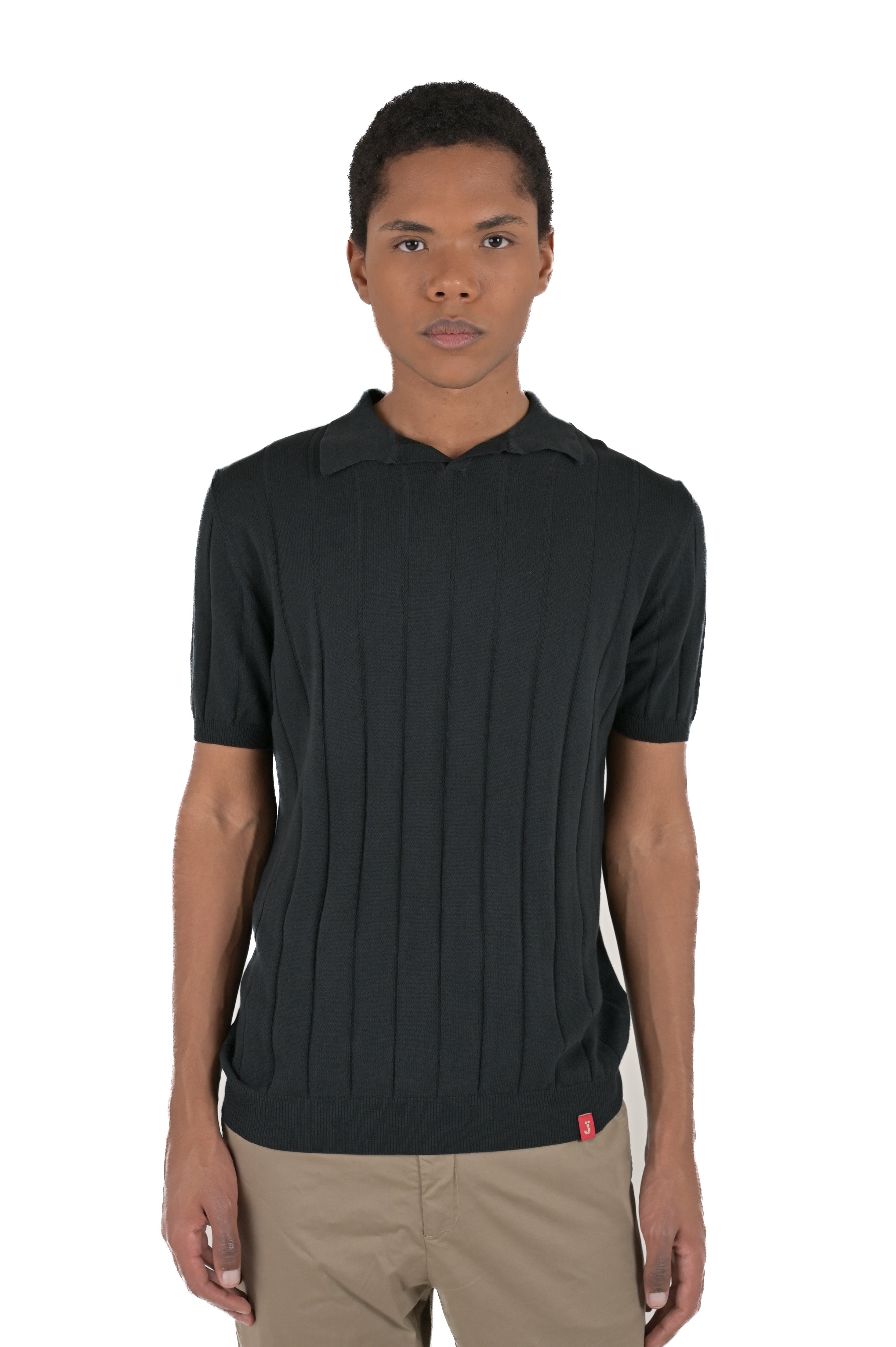 Regular polo shirt DS 2479 black SS24