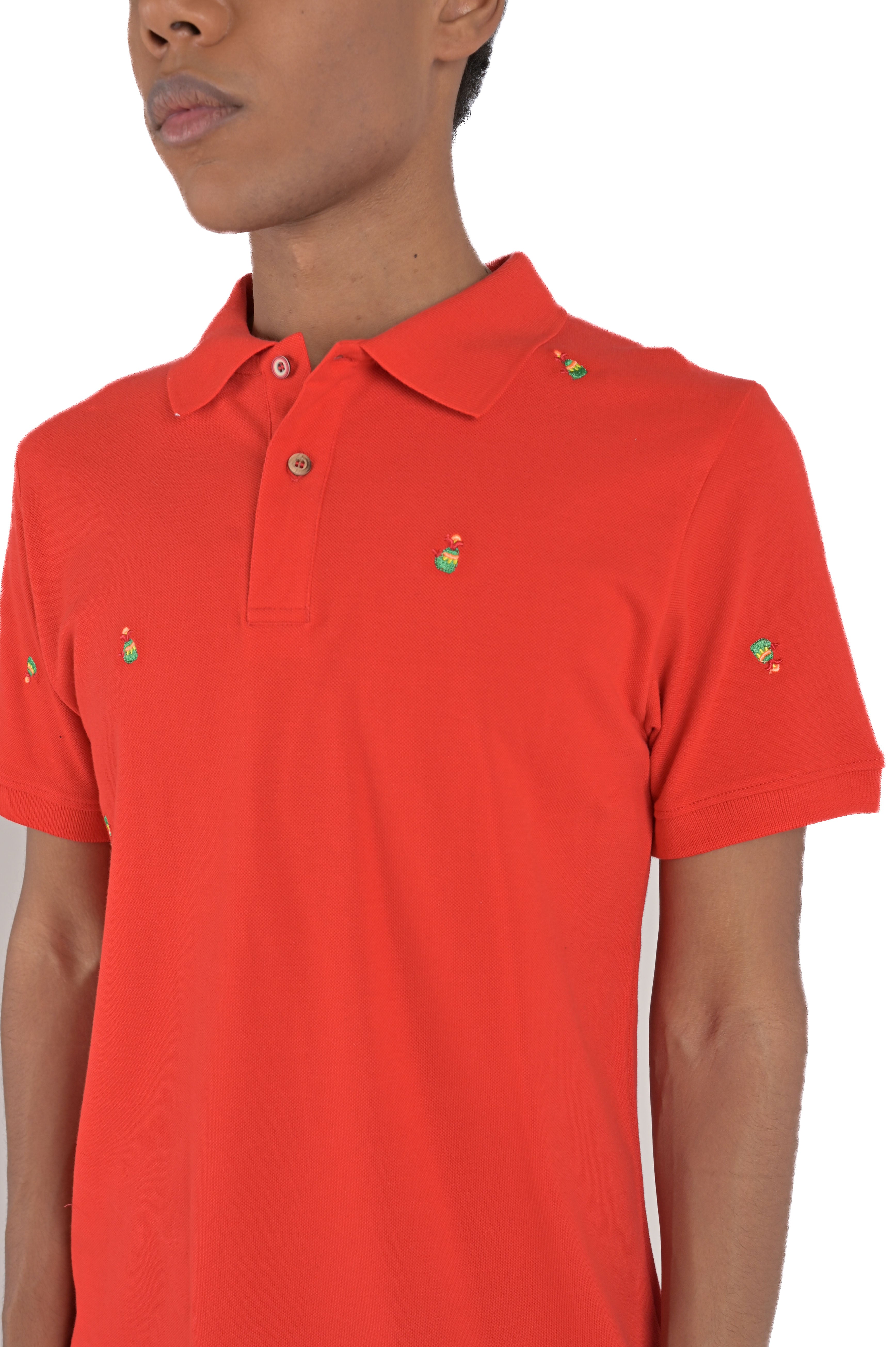 Polo regular Pahoa rosso SS24