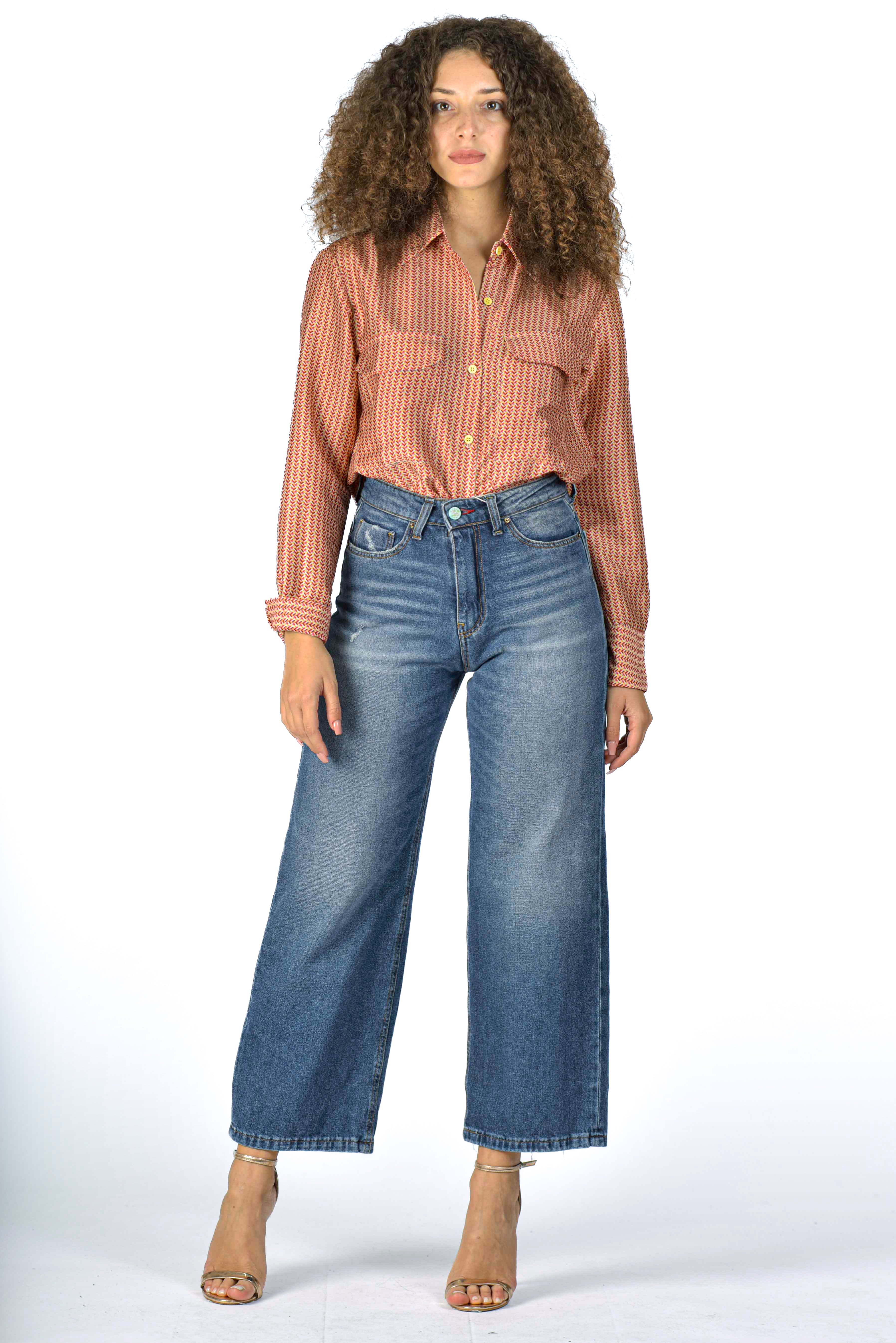 Monia PR33 SS24 women's wide leg jeans