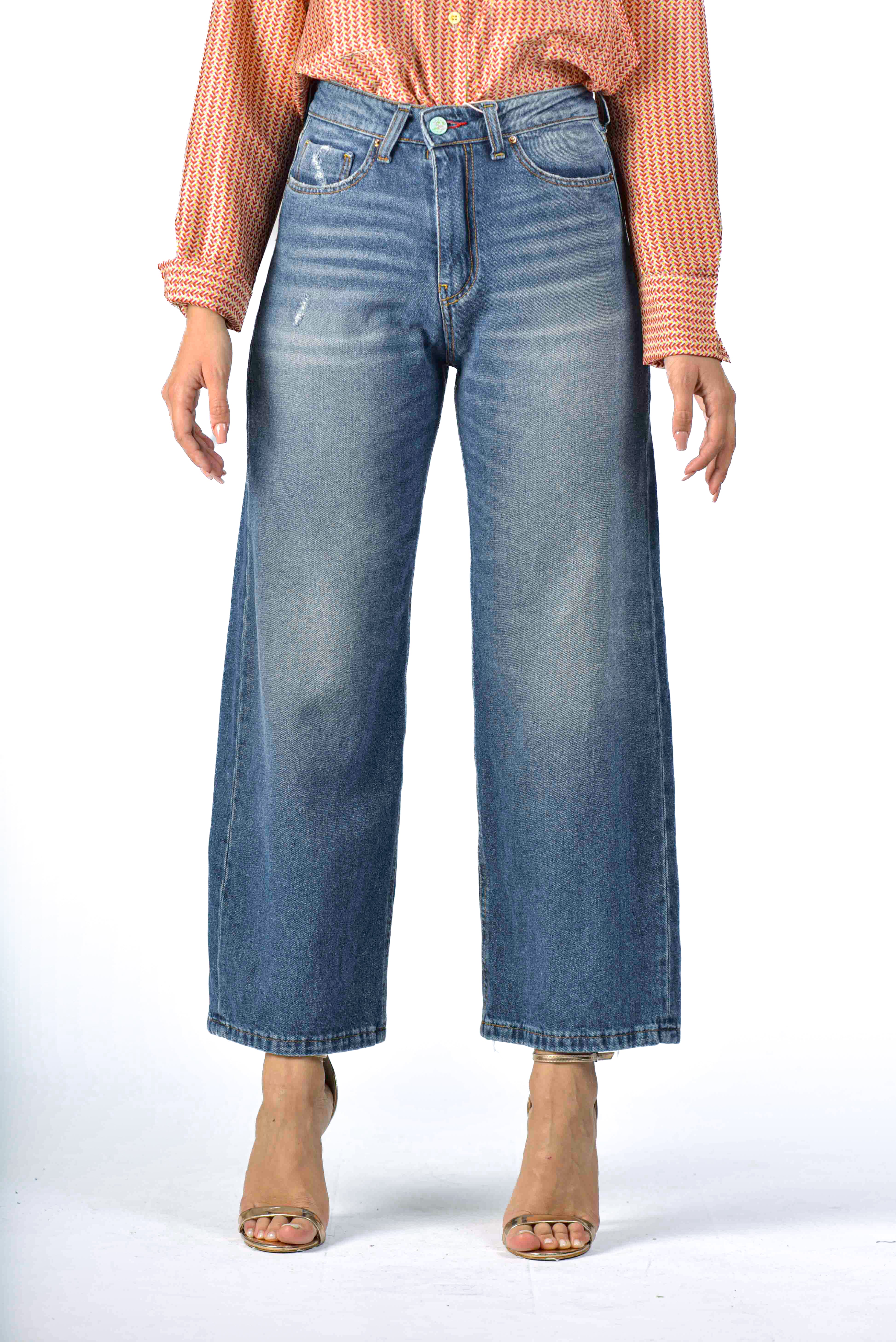 Monia PR33 SS24 women's wide leg jeans