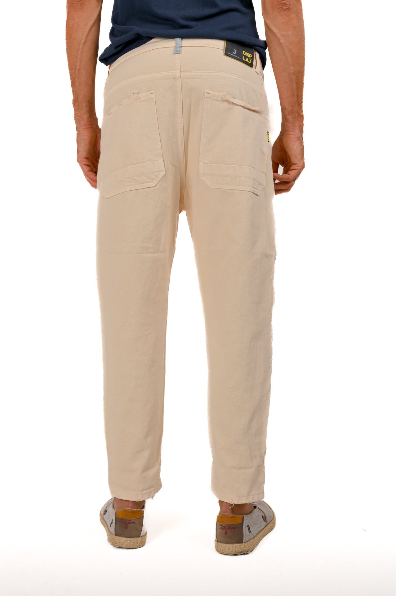 Pantaloni in cotone Pop Astra Ecru SS22