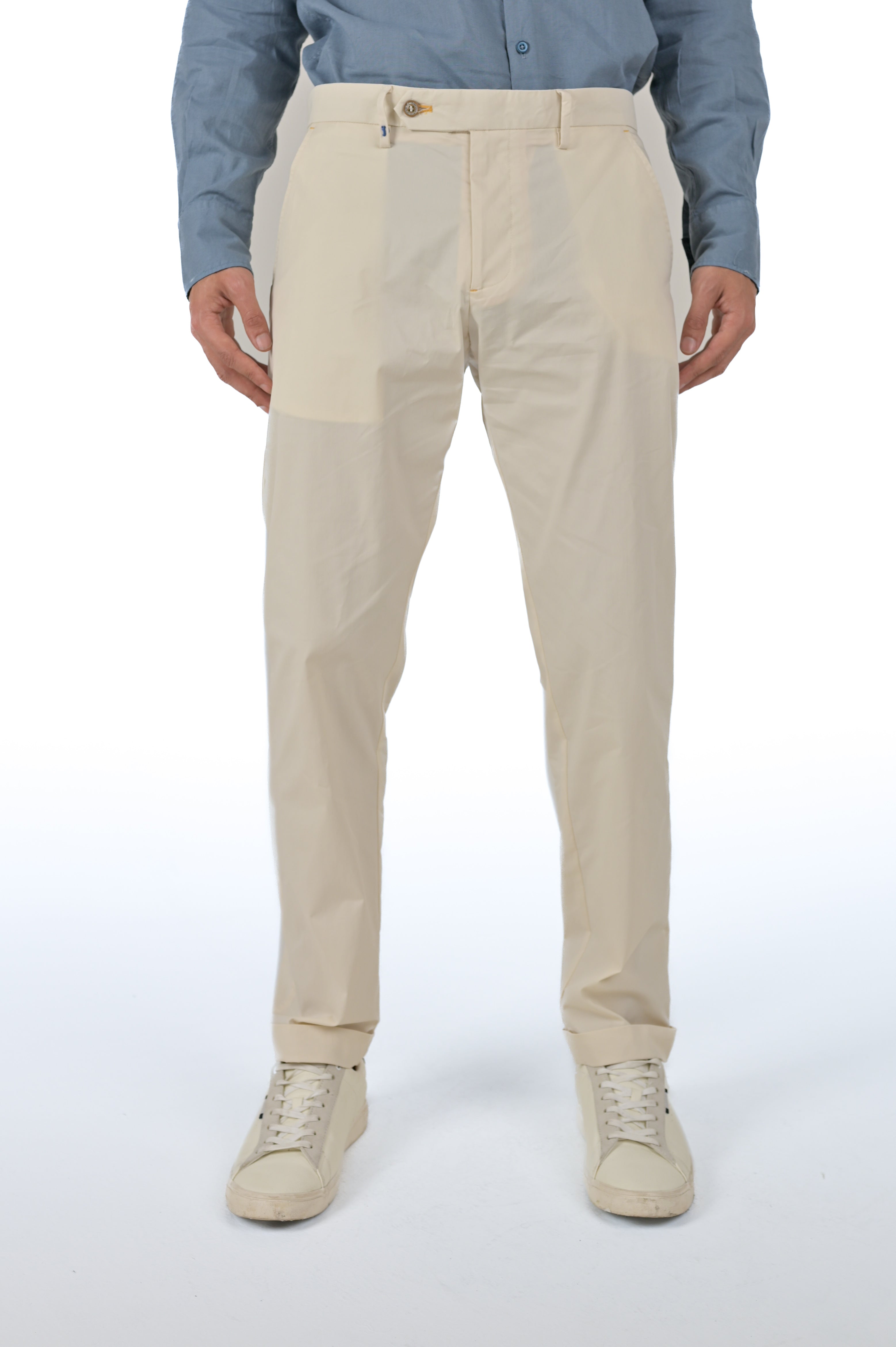 Classic Slim Racket Pendant Beige Pants SS24