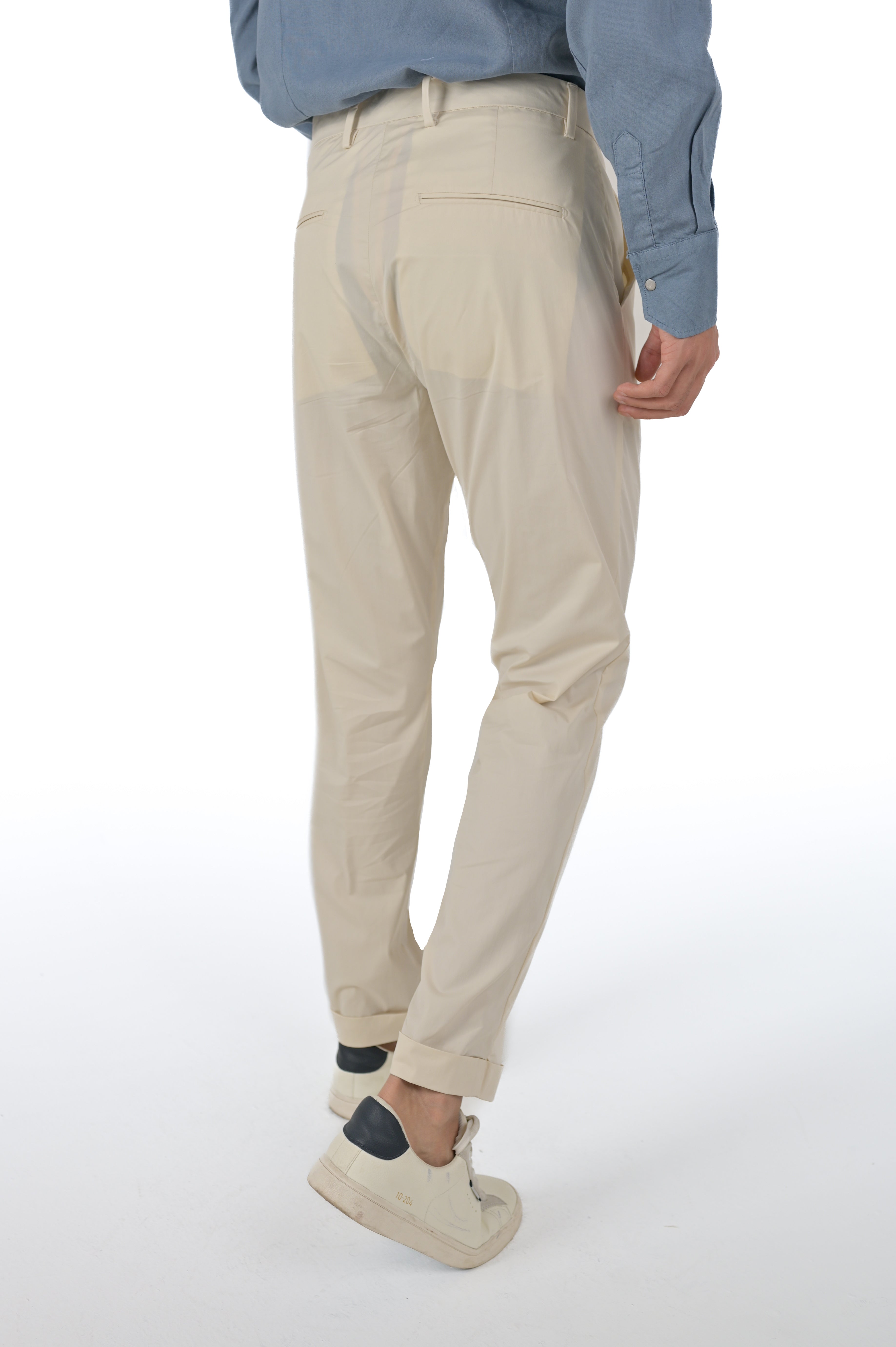 Pantaloni classici slim Racket Ciondolo beige SS24