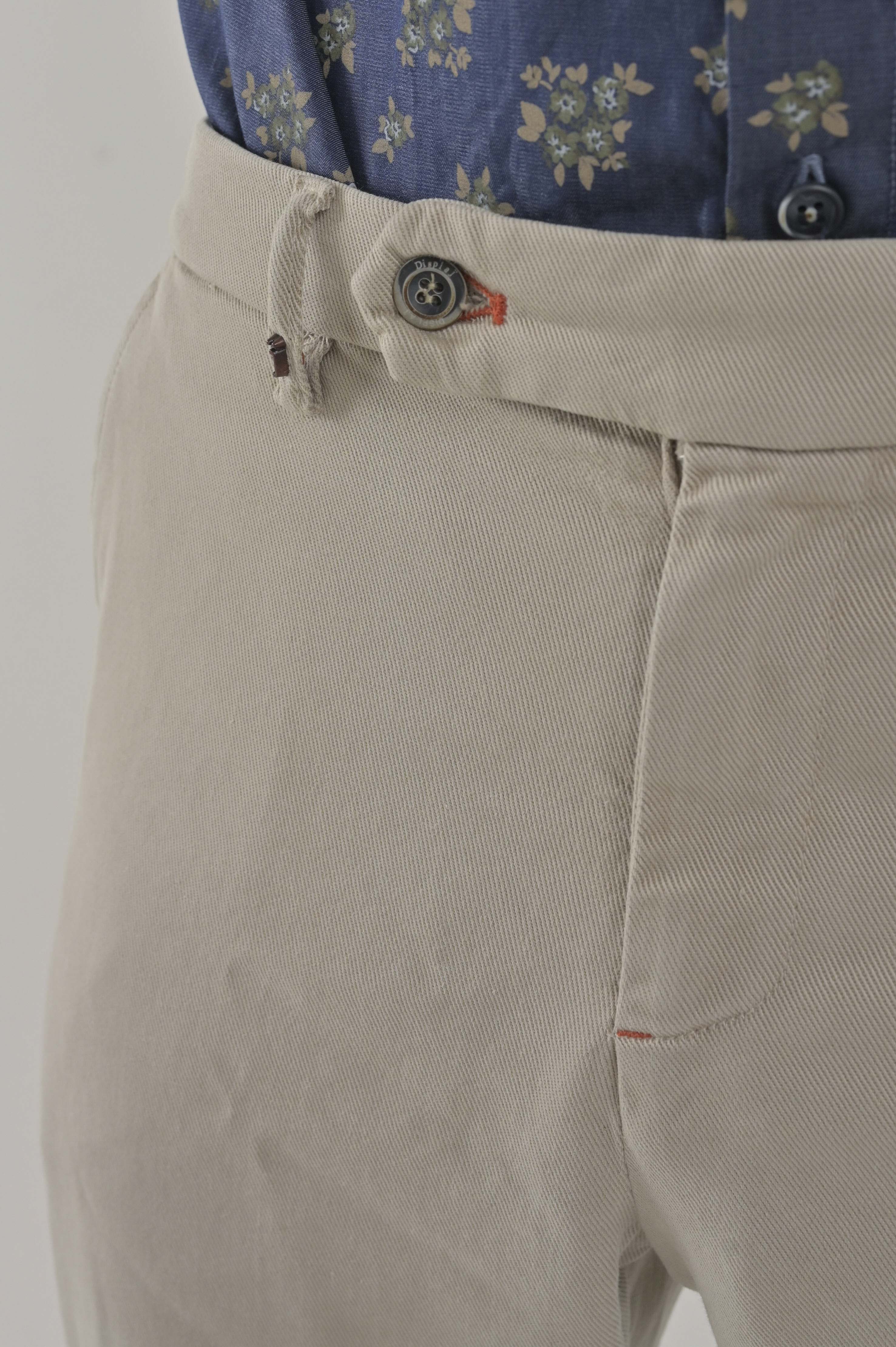 Pantaloni classici slim Racket Bull beige FW24/25