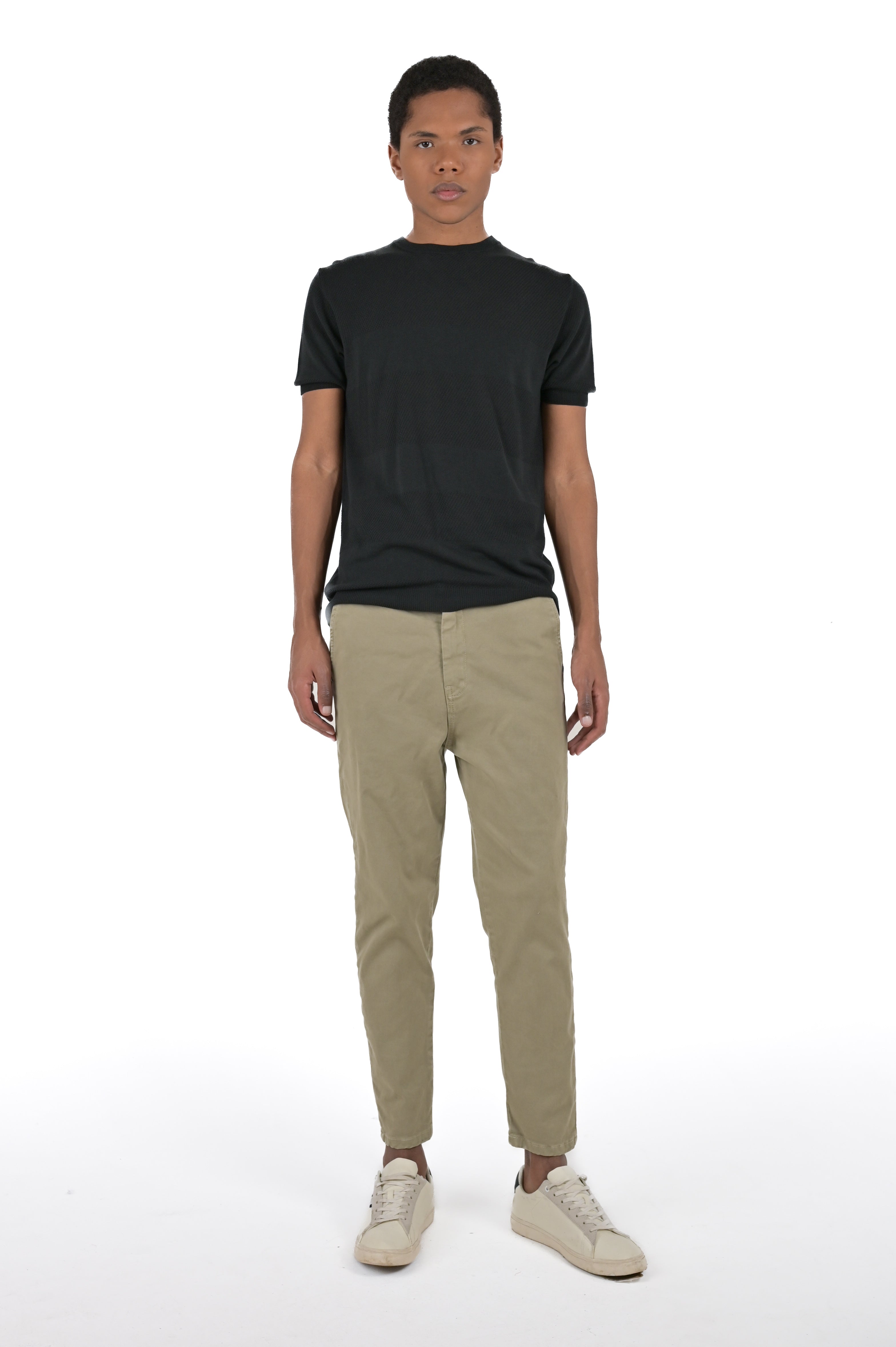 Groove Libeccio Slim Cotton Pants Green SS24