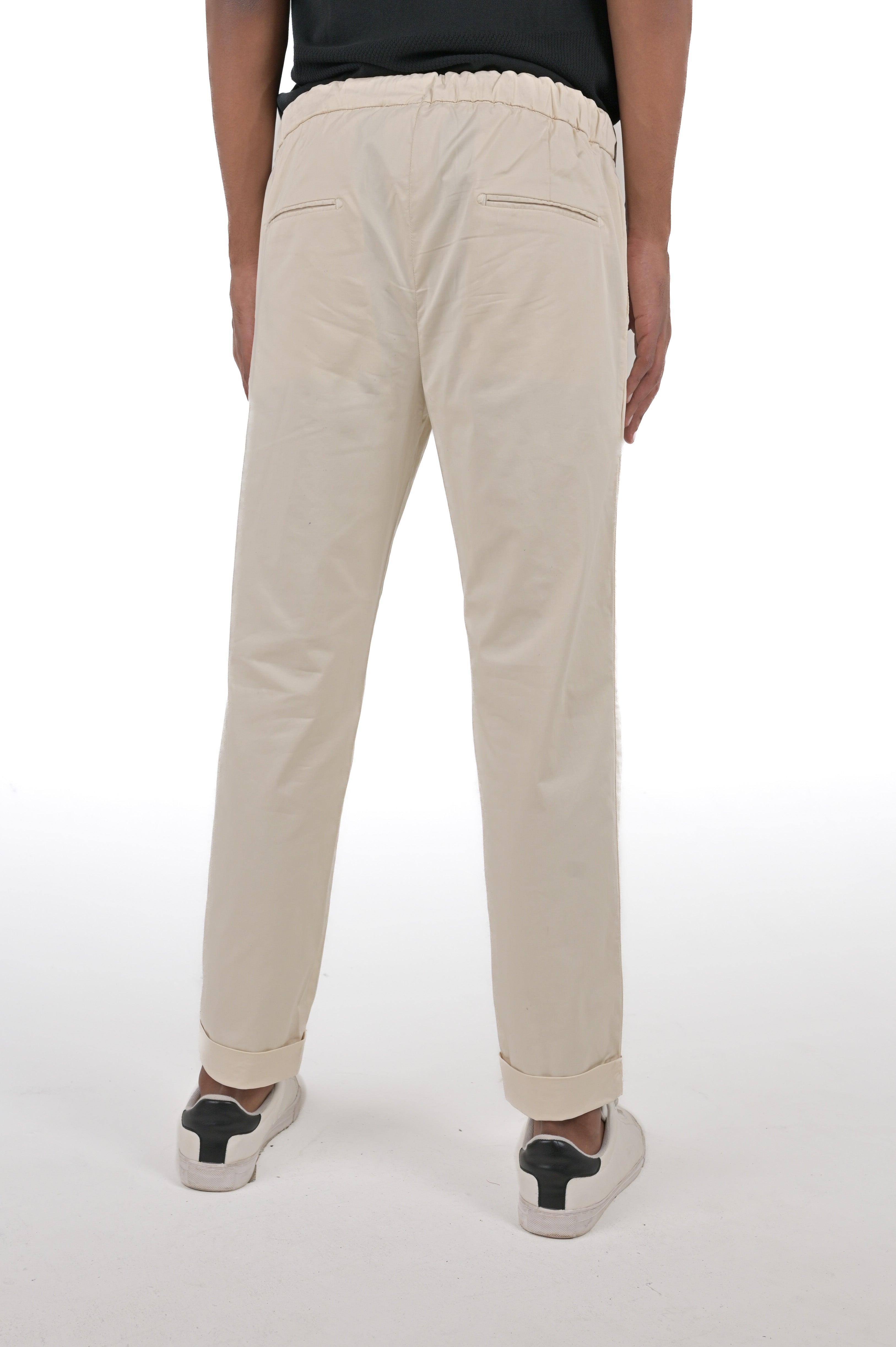 Classic tapered trousers Net Maribor cream SS24