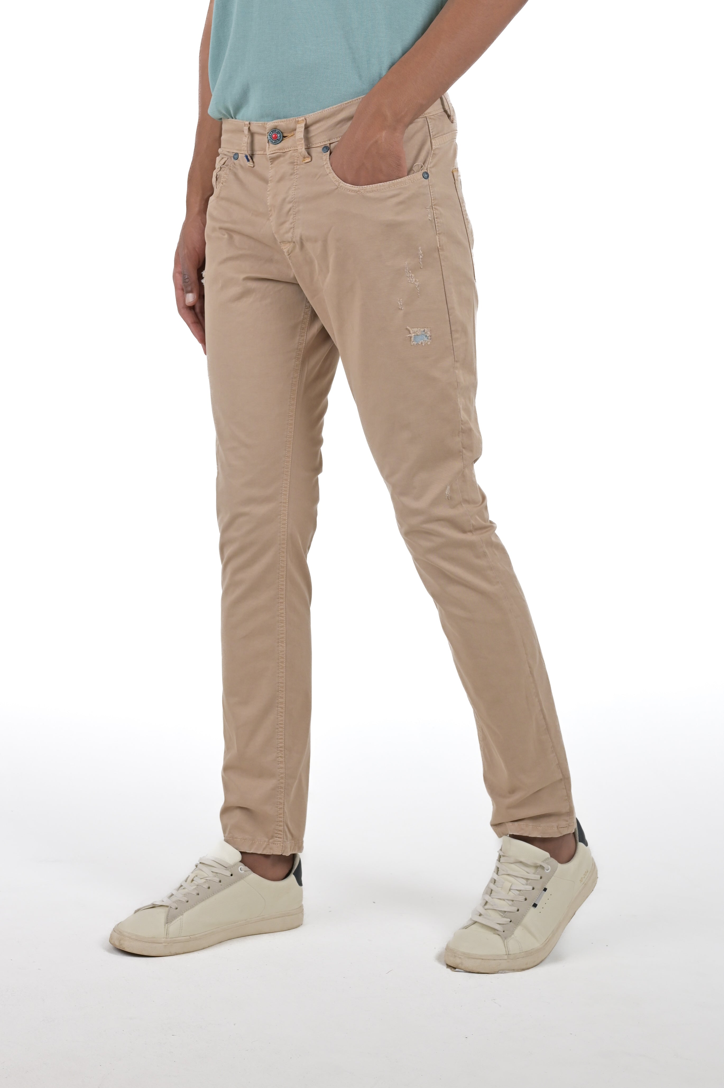 Jeans slim New London AM4 beige SS24