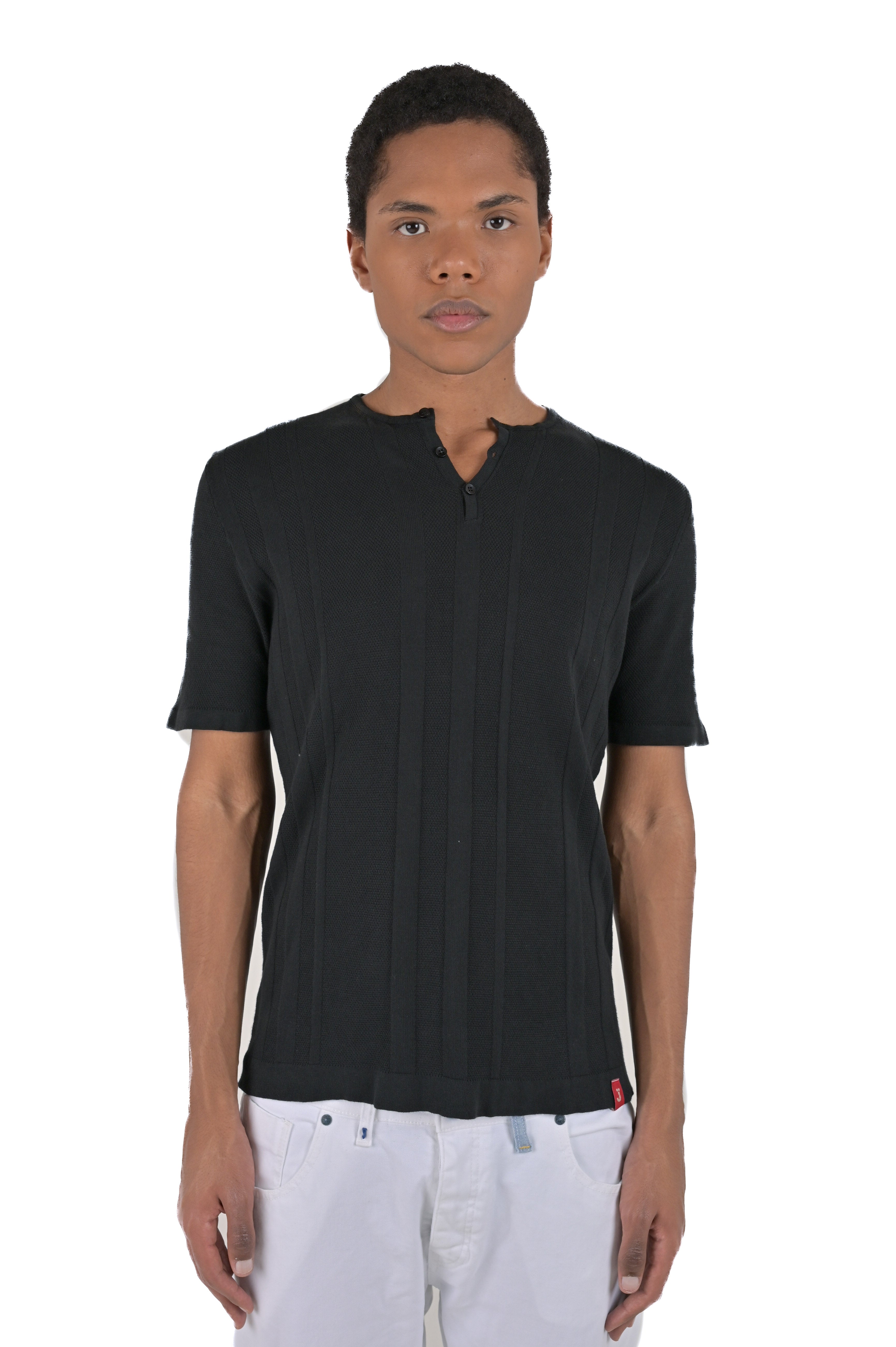 T-Shirt regular DS 2480 nero SS24