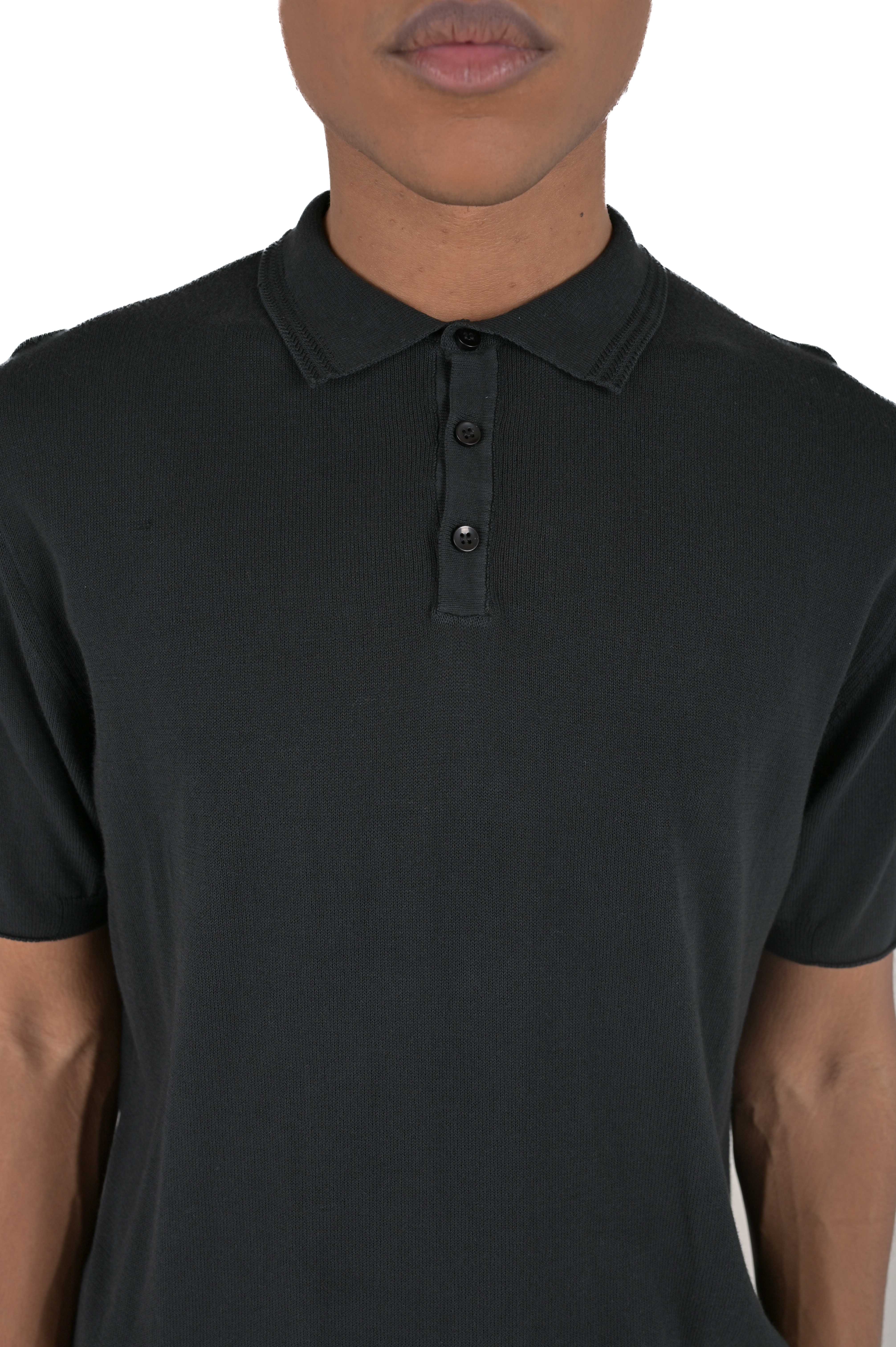 Regular polo shirt DS 2474 black SS24