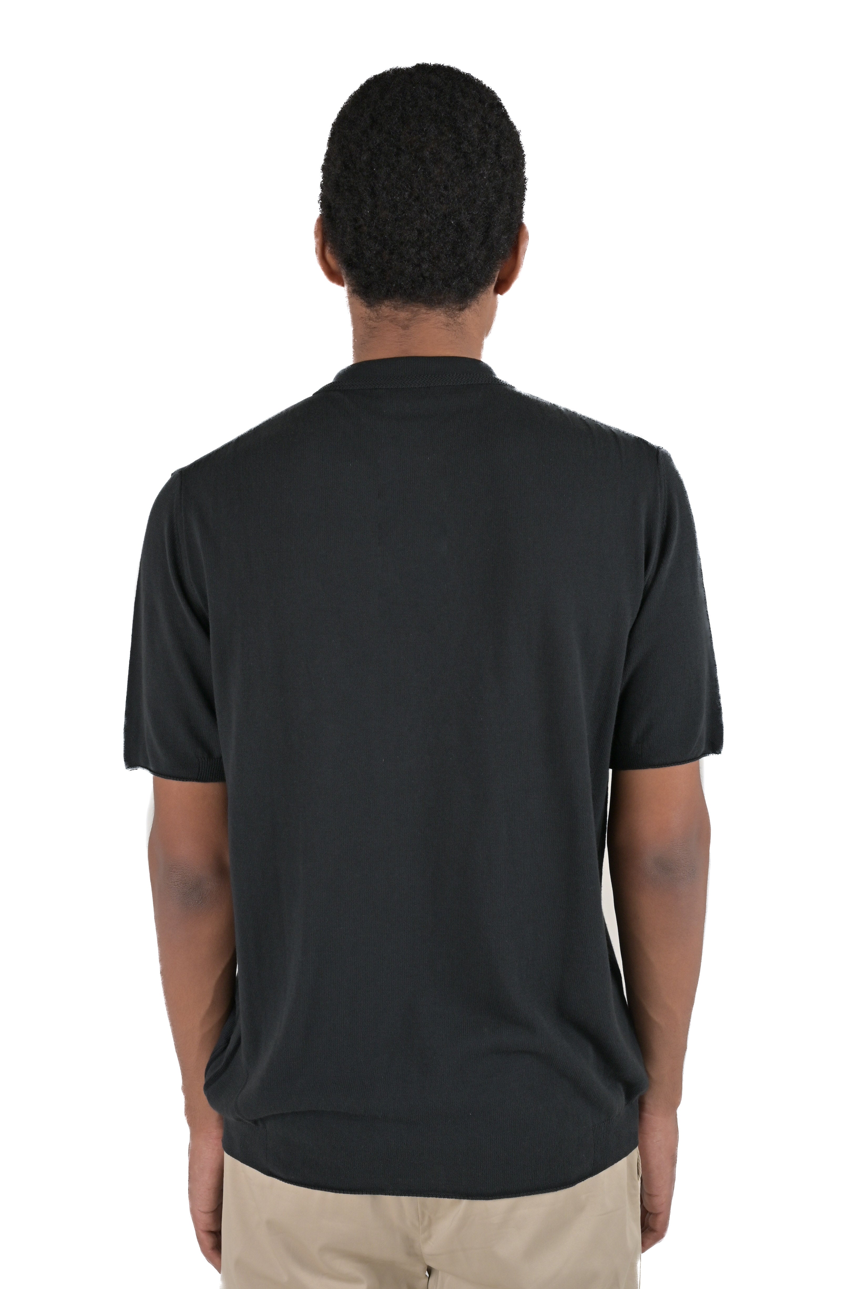 Regular polo shirt DS 2474 black SS24