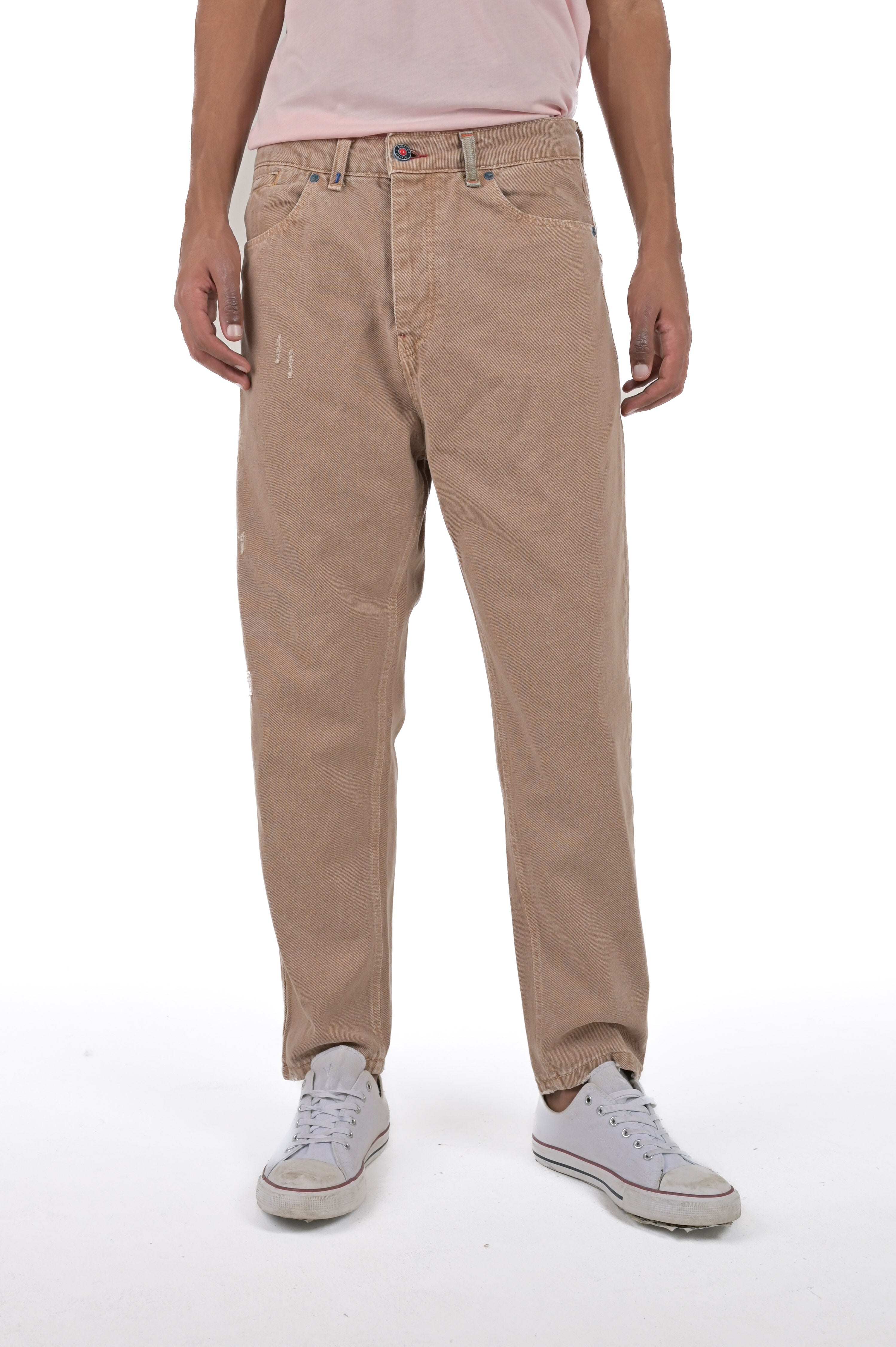 Pantaloni loose Pop M1 beige SS24