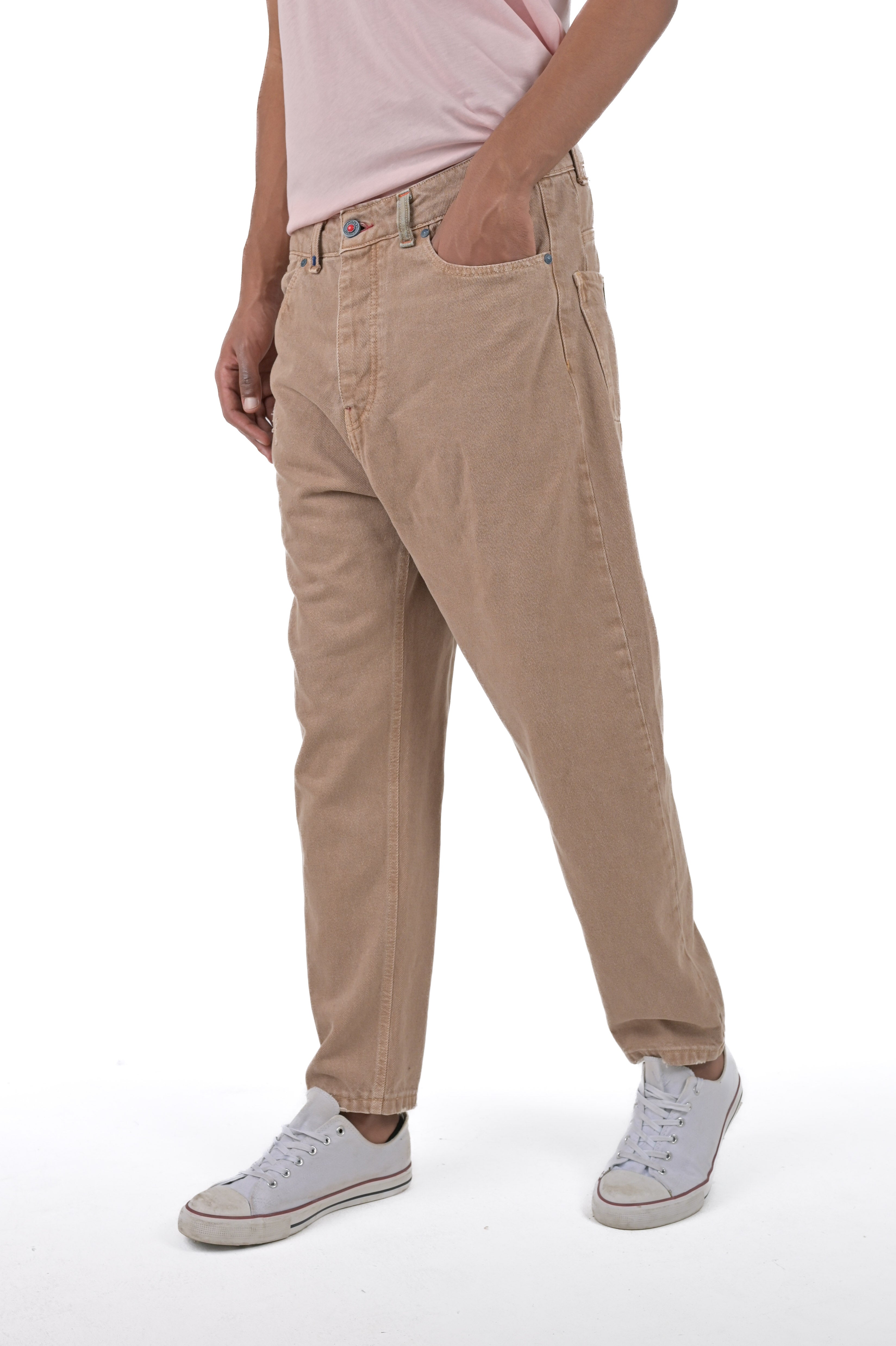 Pantaloni loose Pop M1 beige SS24