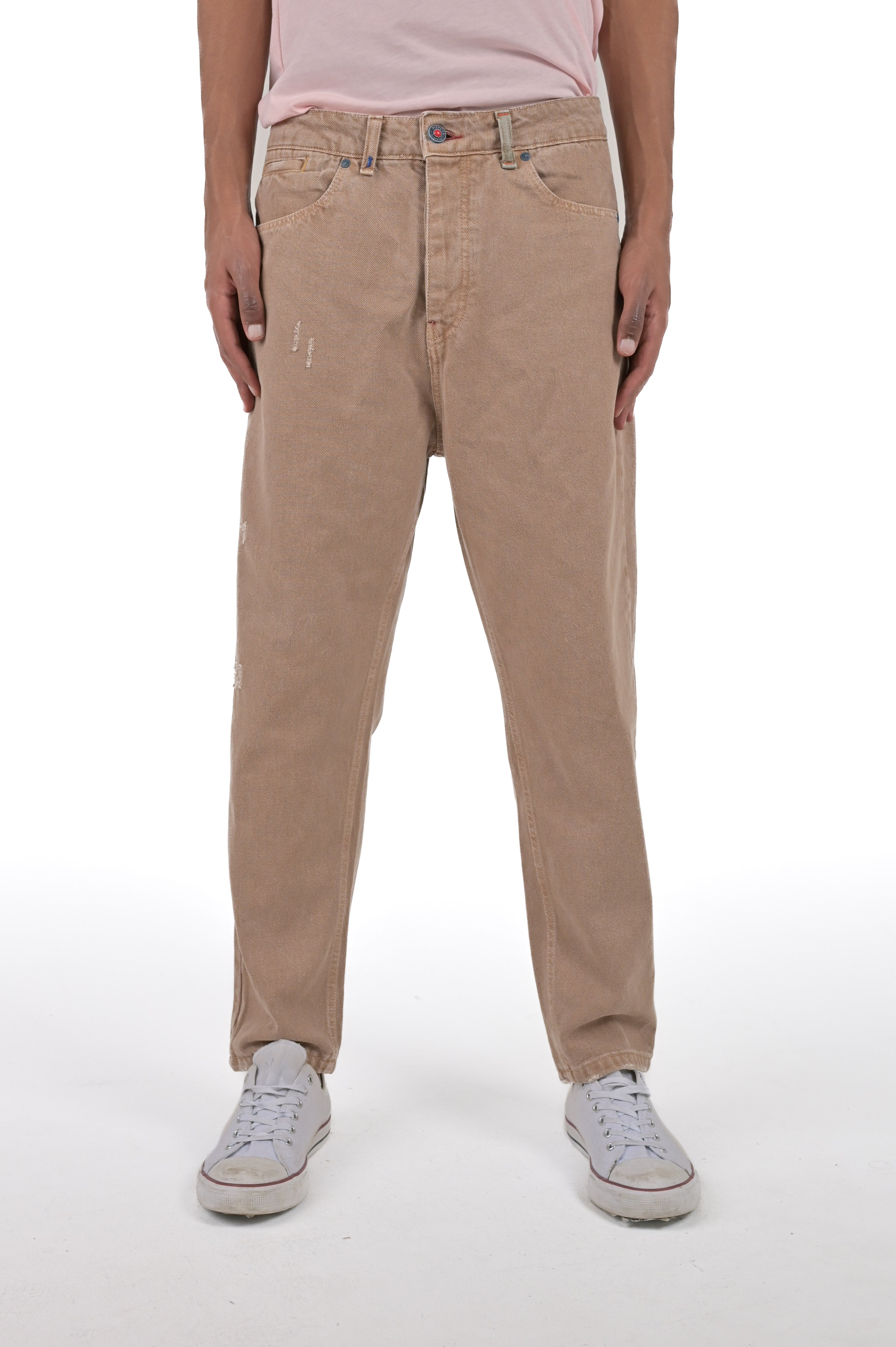 Pantaloni loose Pop M1 beige SS24