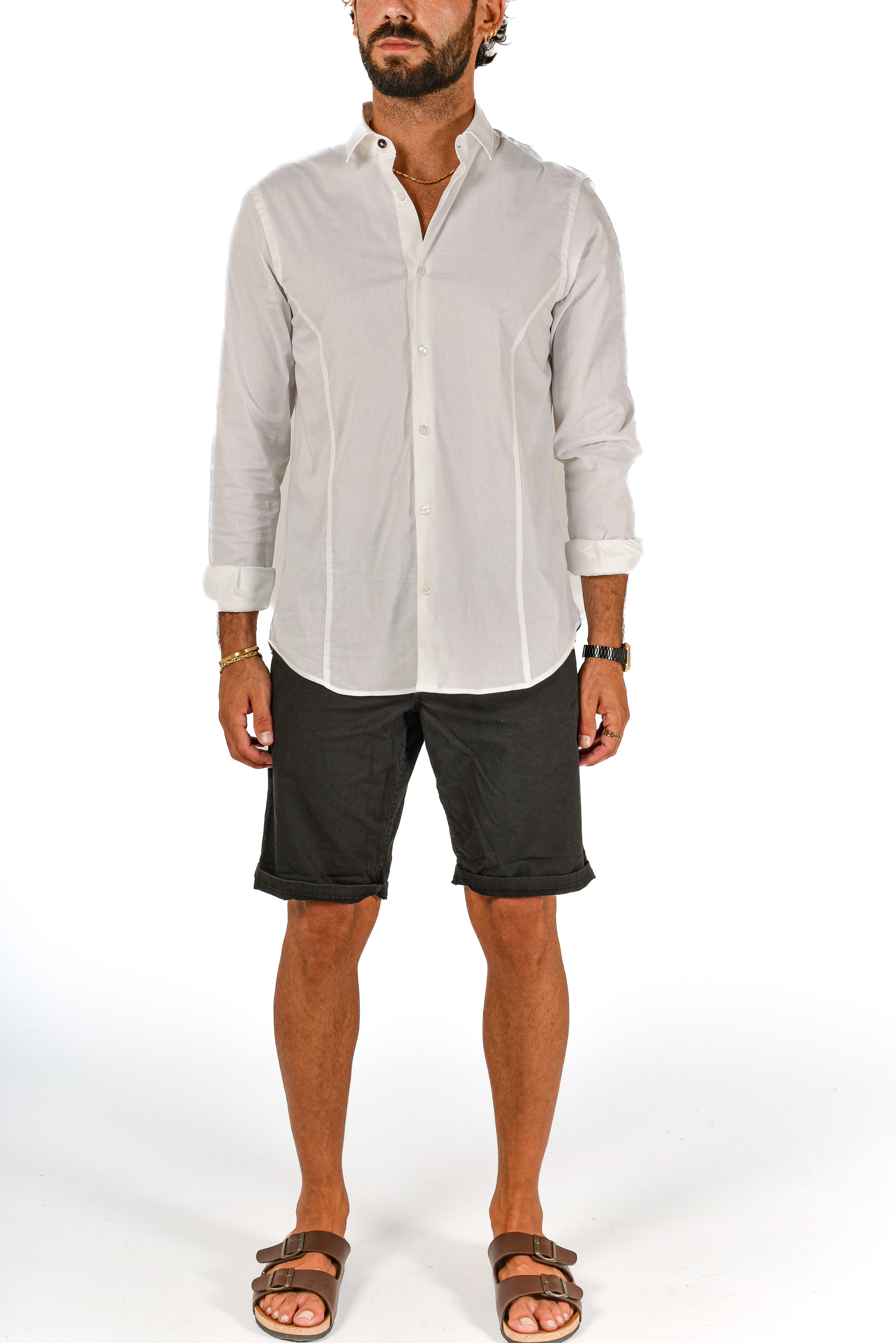 Rod Slim Shirt White