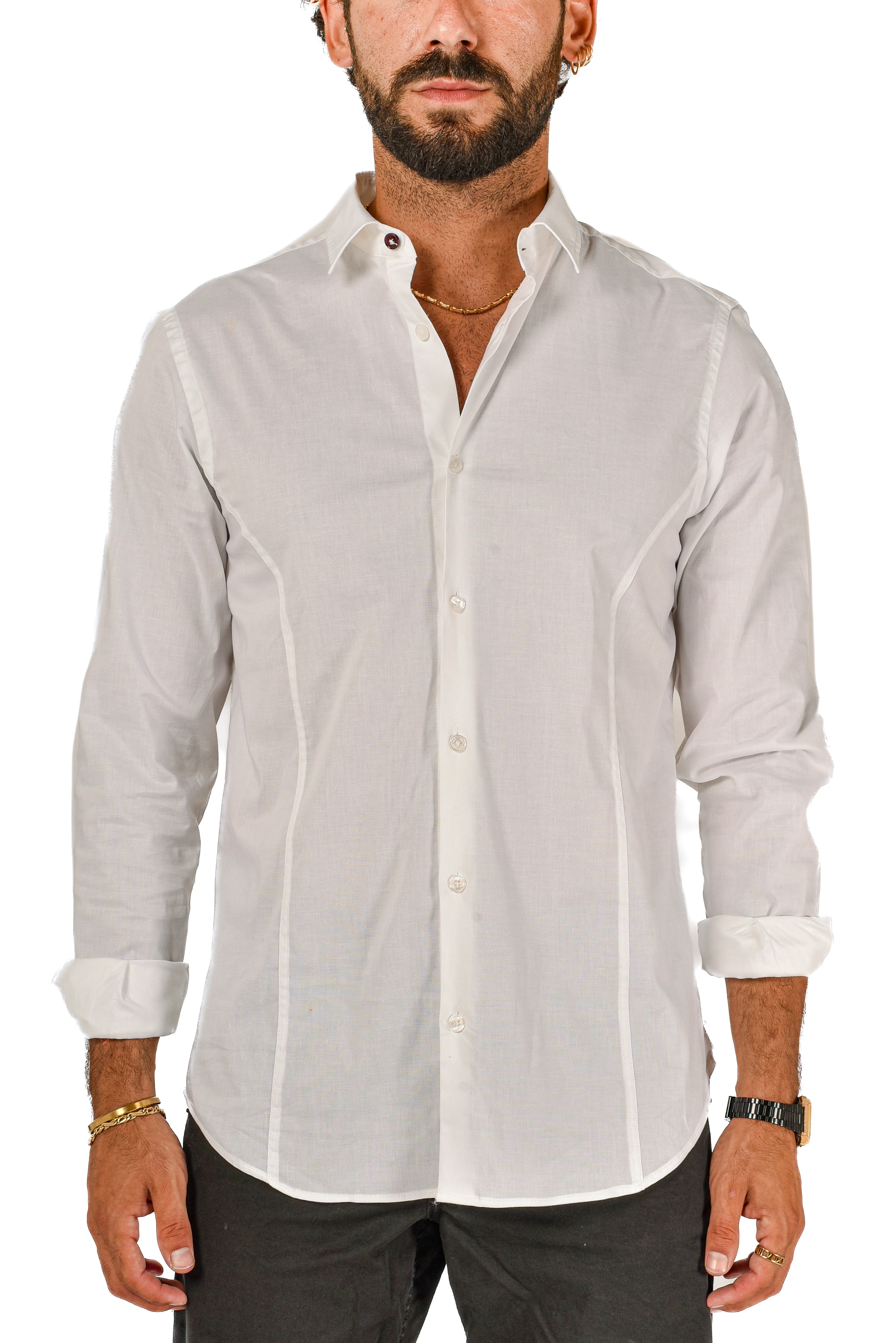 Rod Slim Shirt White