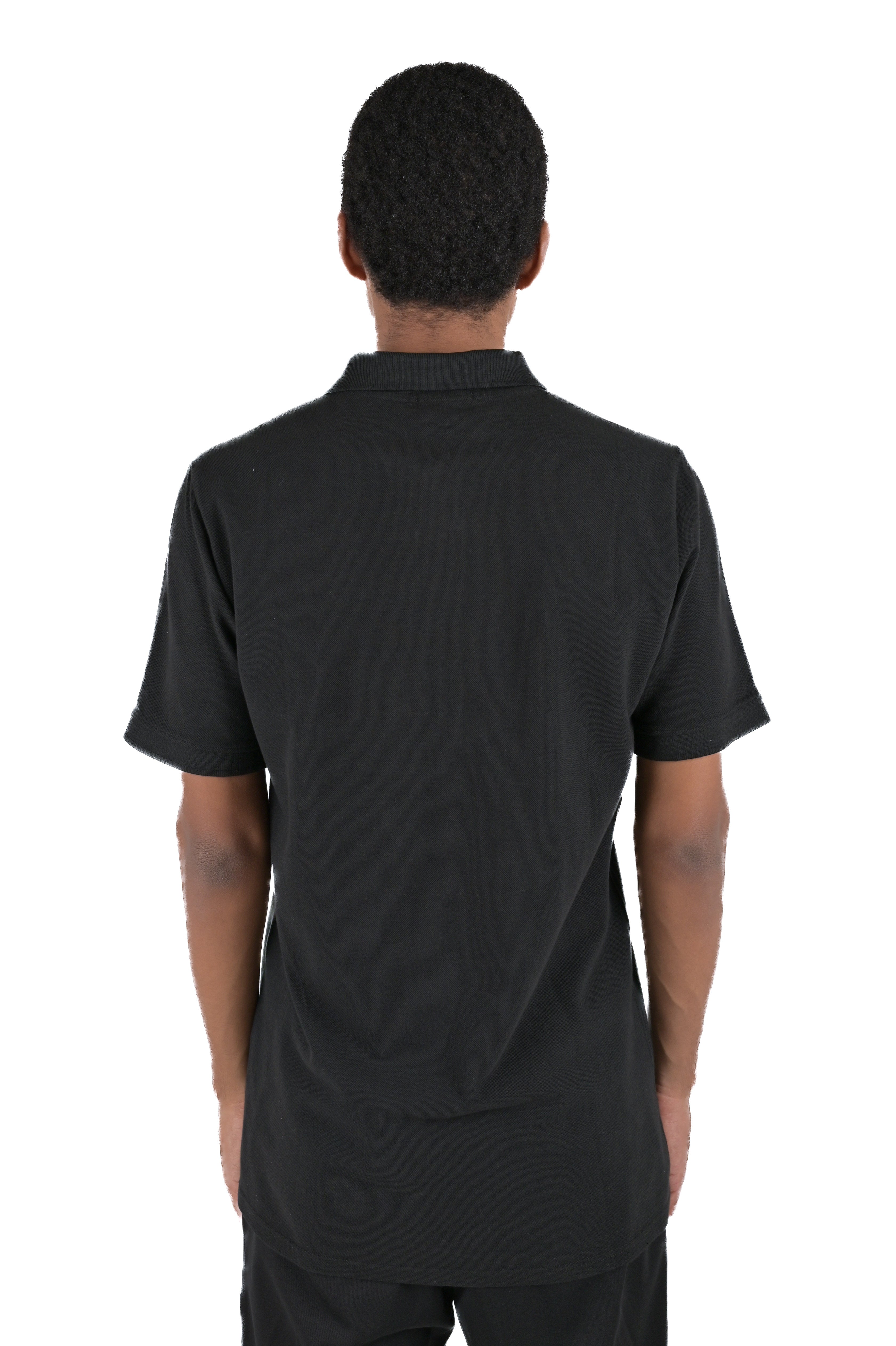 SS24 black Superstone regular polo shirt