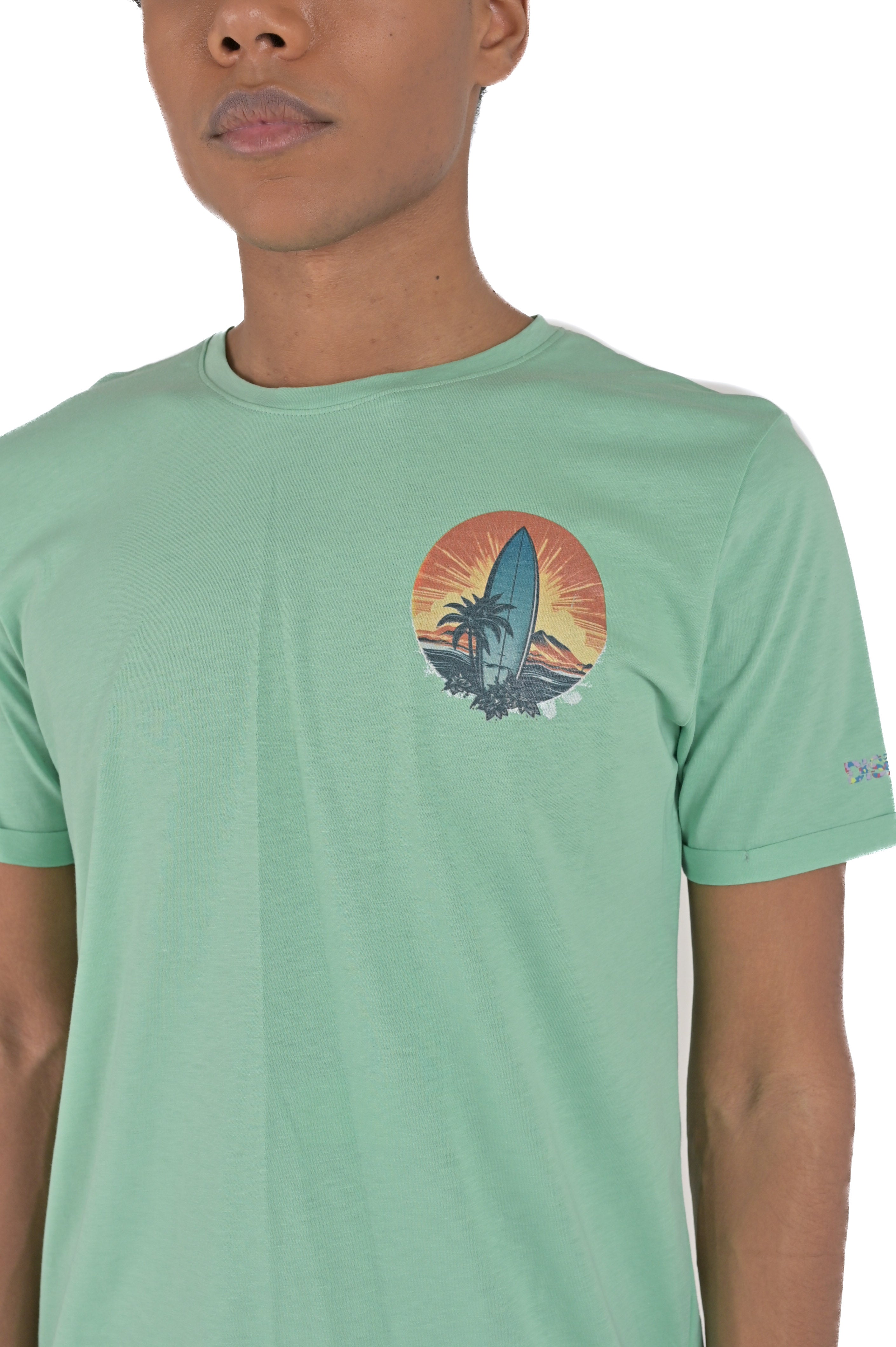 SS24 water green Catch regular t-shirt