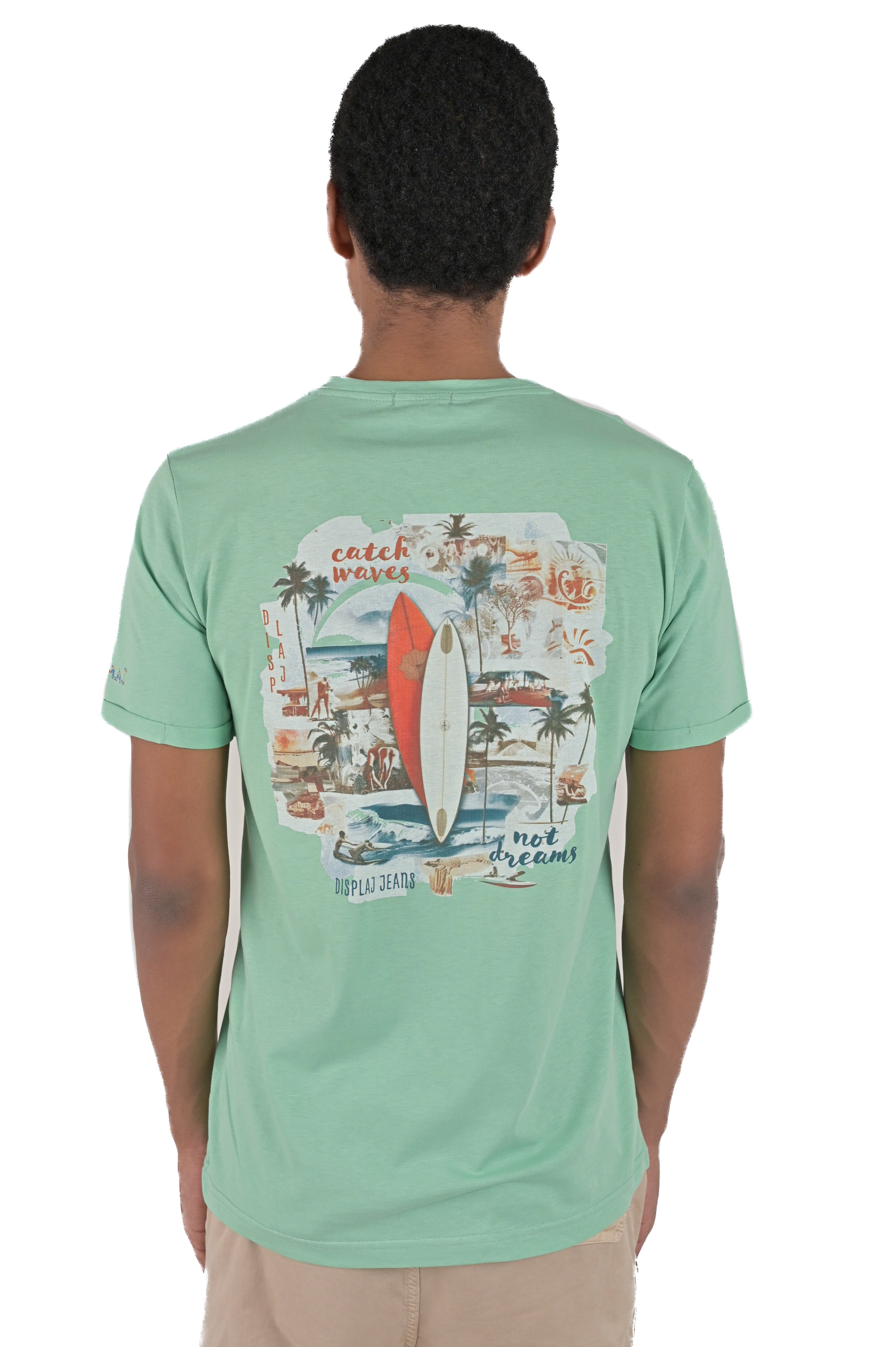 SS24 water green Catch regular t-shirt