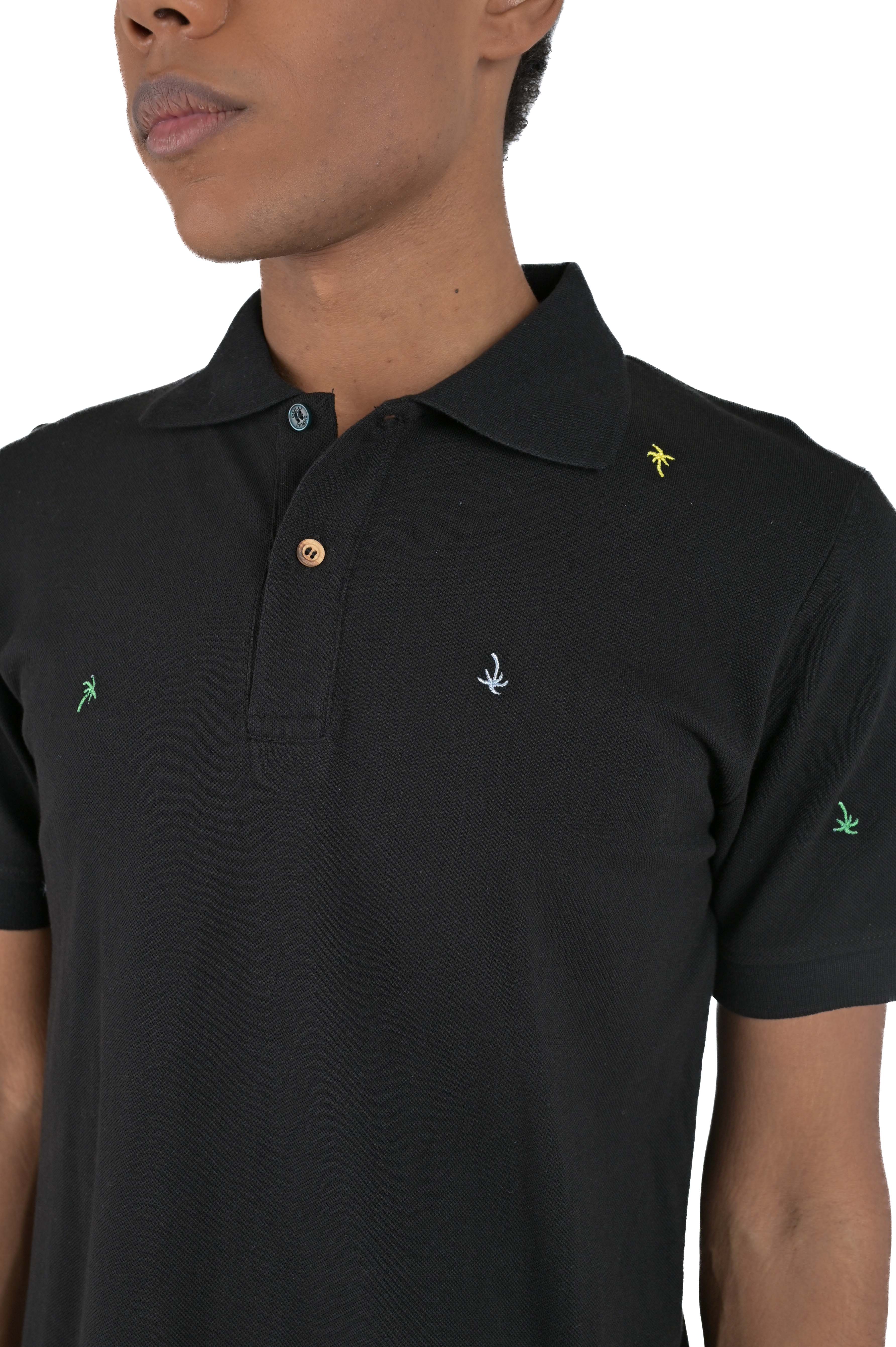 Kaloa Regular Polo Black SS24