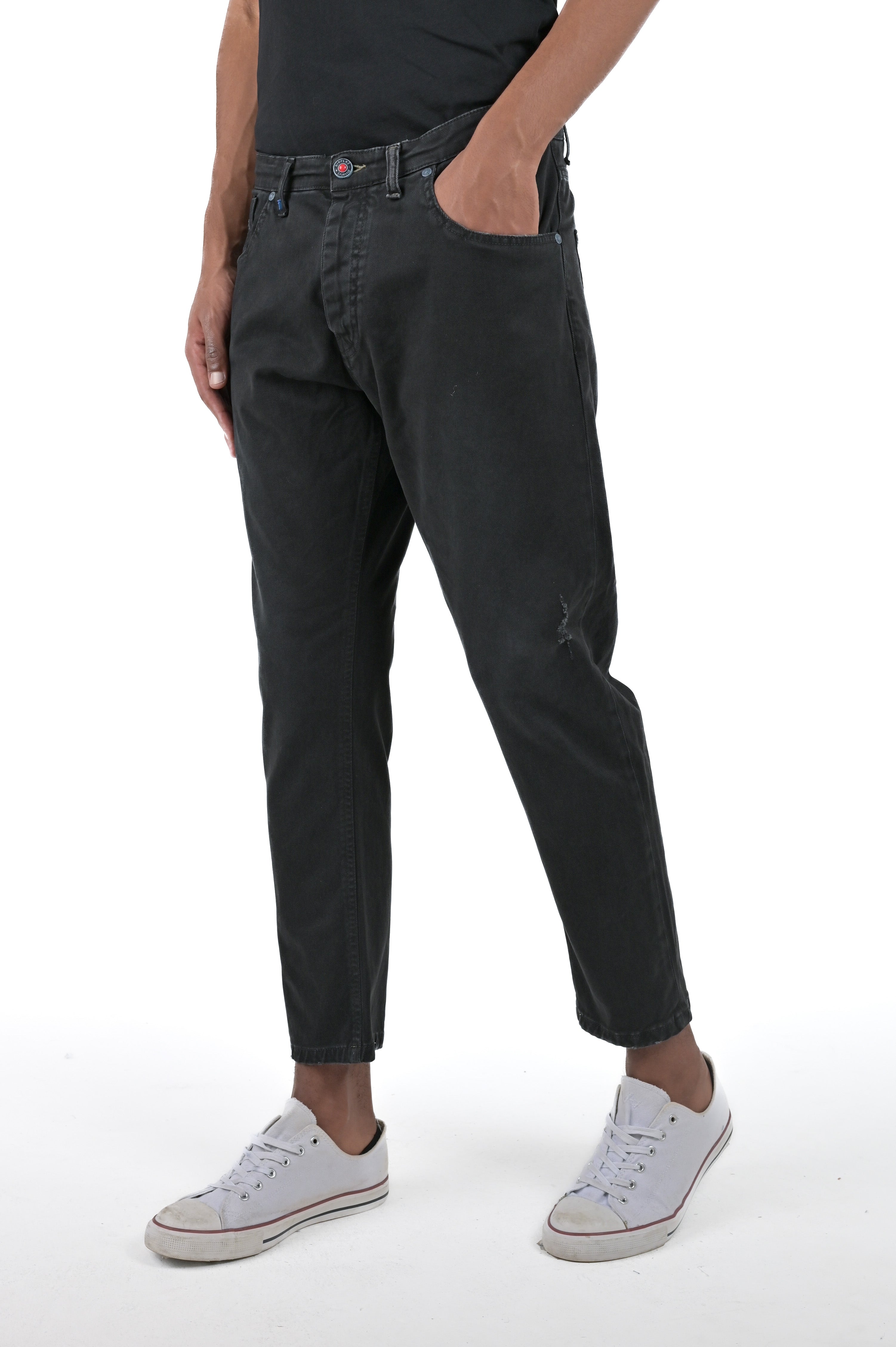 Pantaloni slim Life Rotture nero SS24