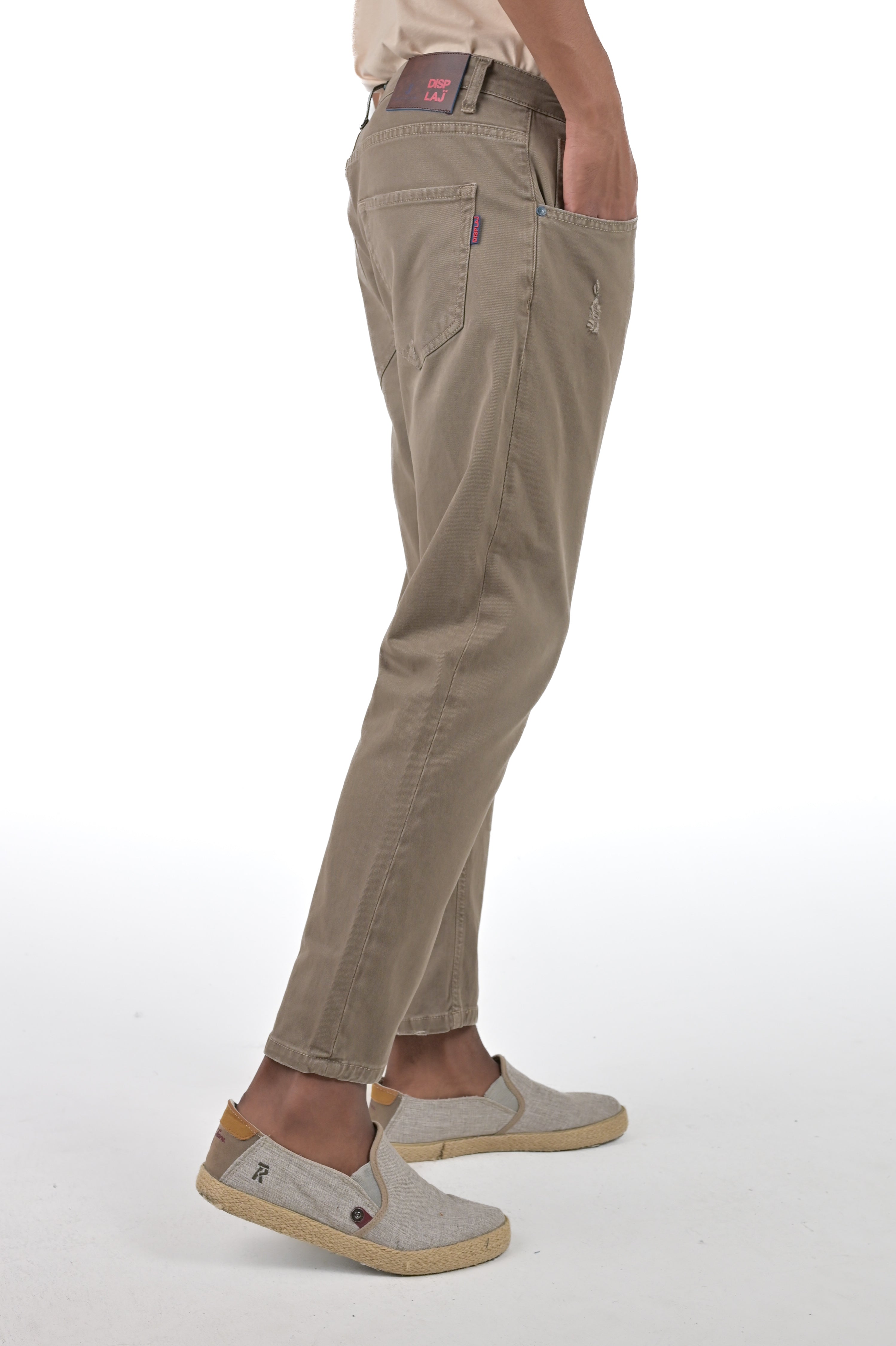 Pantaloni slim Life Rotture fango SS24