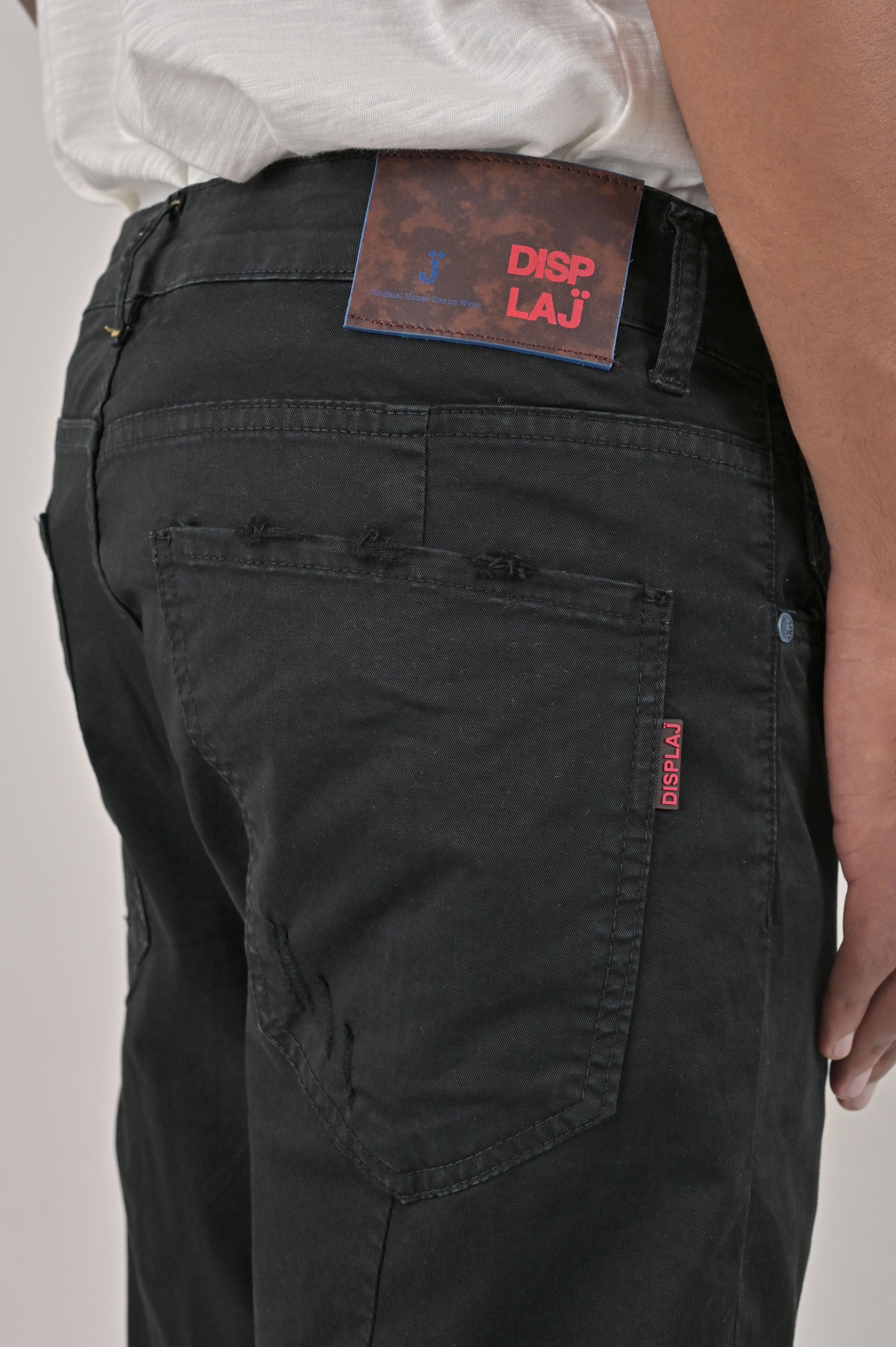 Kron AM3 Black Tapered Cotton Pants SS24