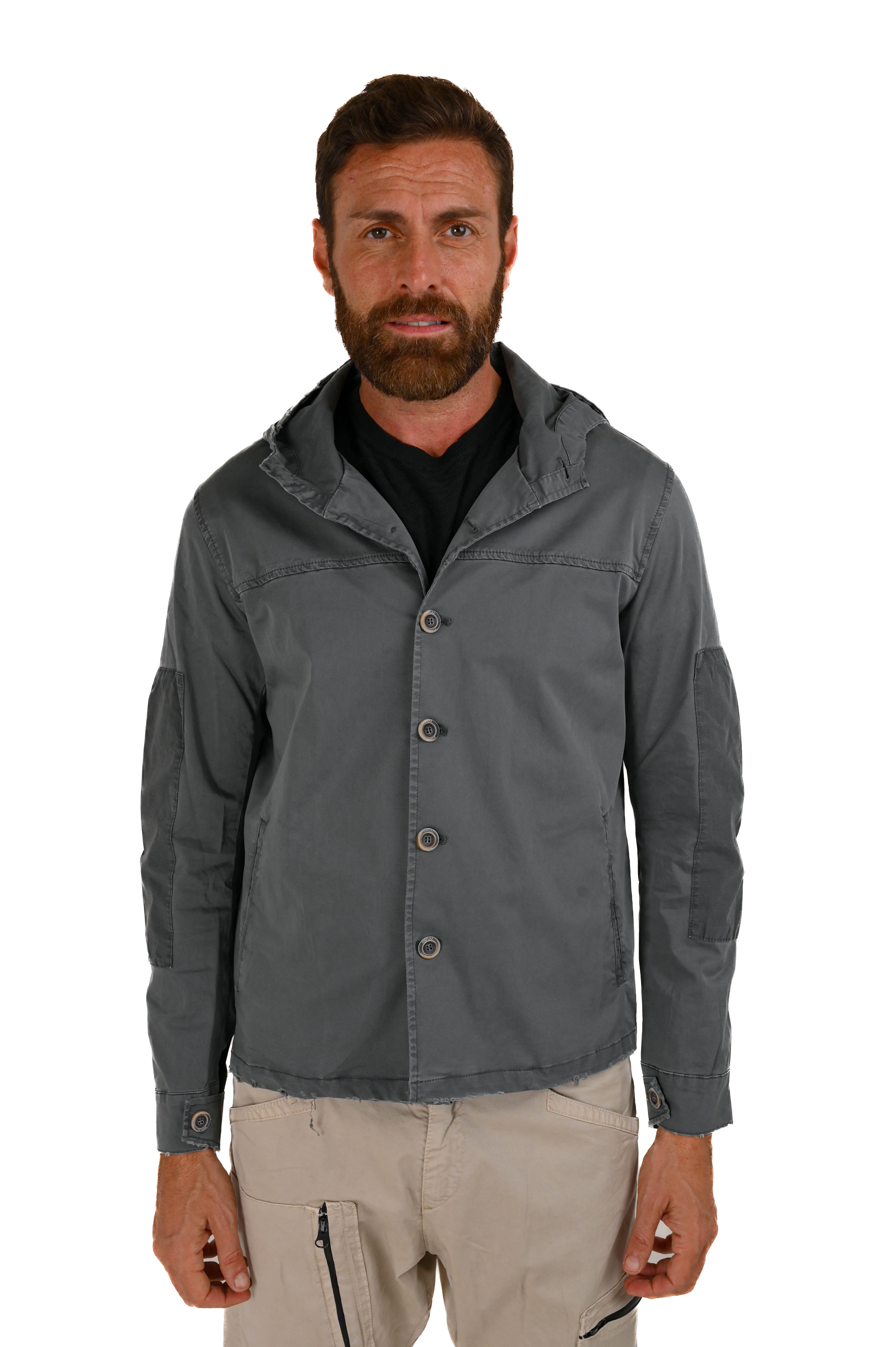 Regular Hood Jacket Satin Grey SS22