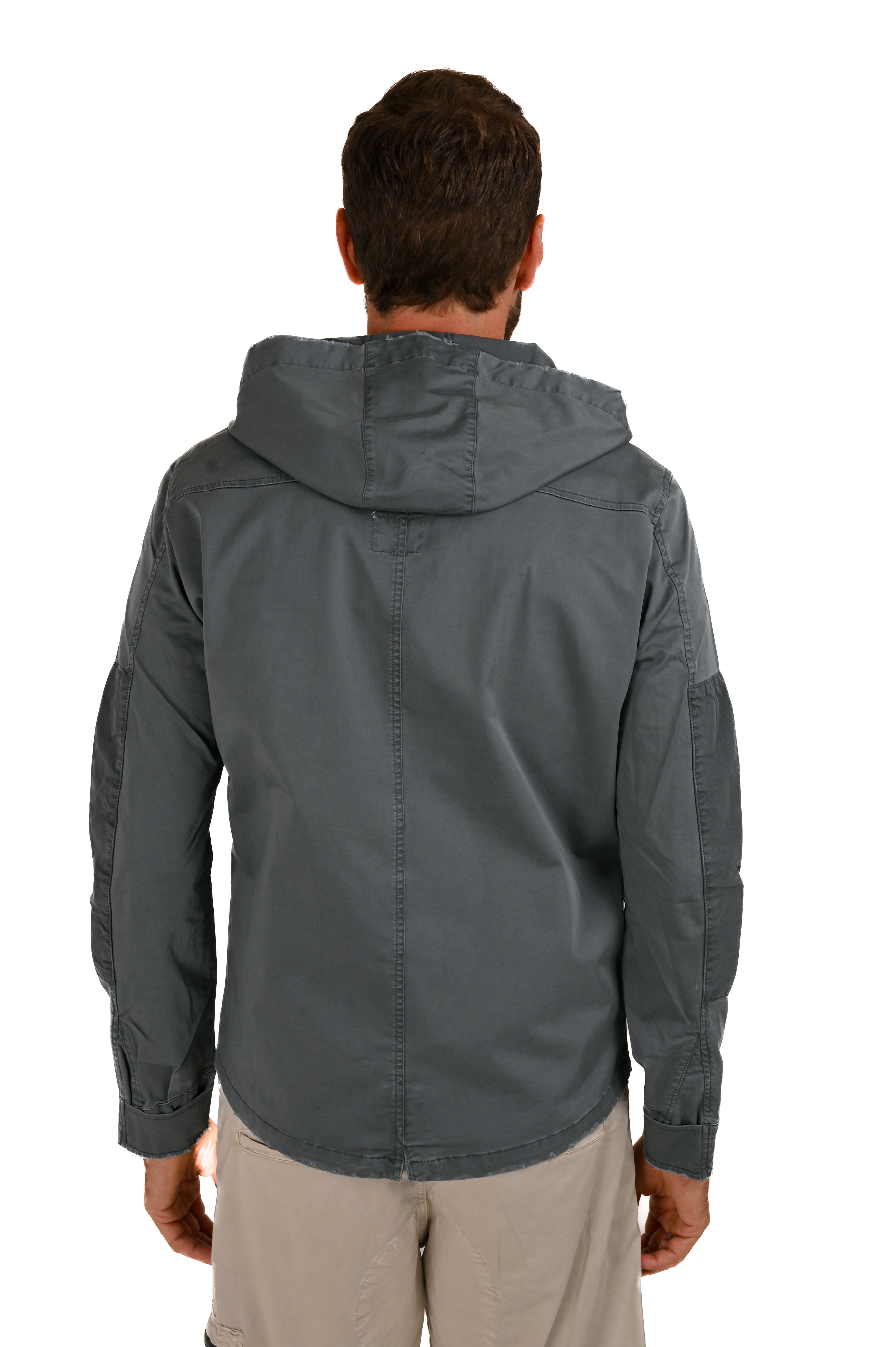 Regular Hood Jacket Satin Grey SS22