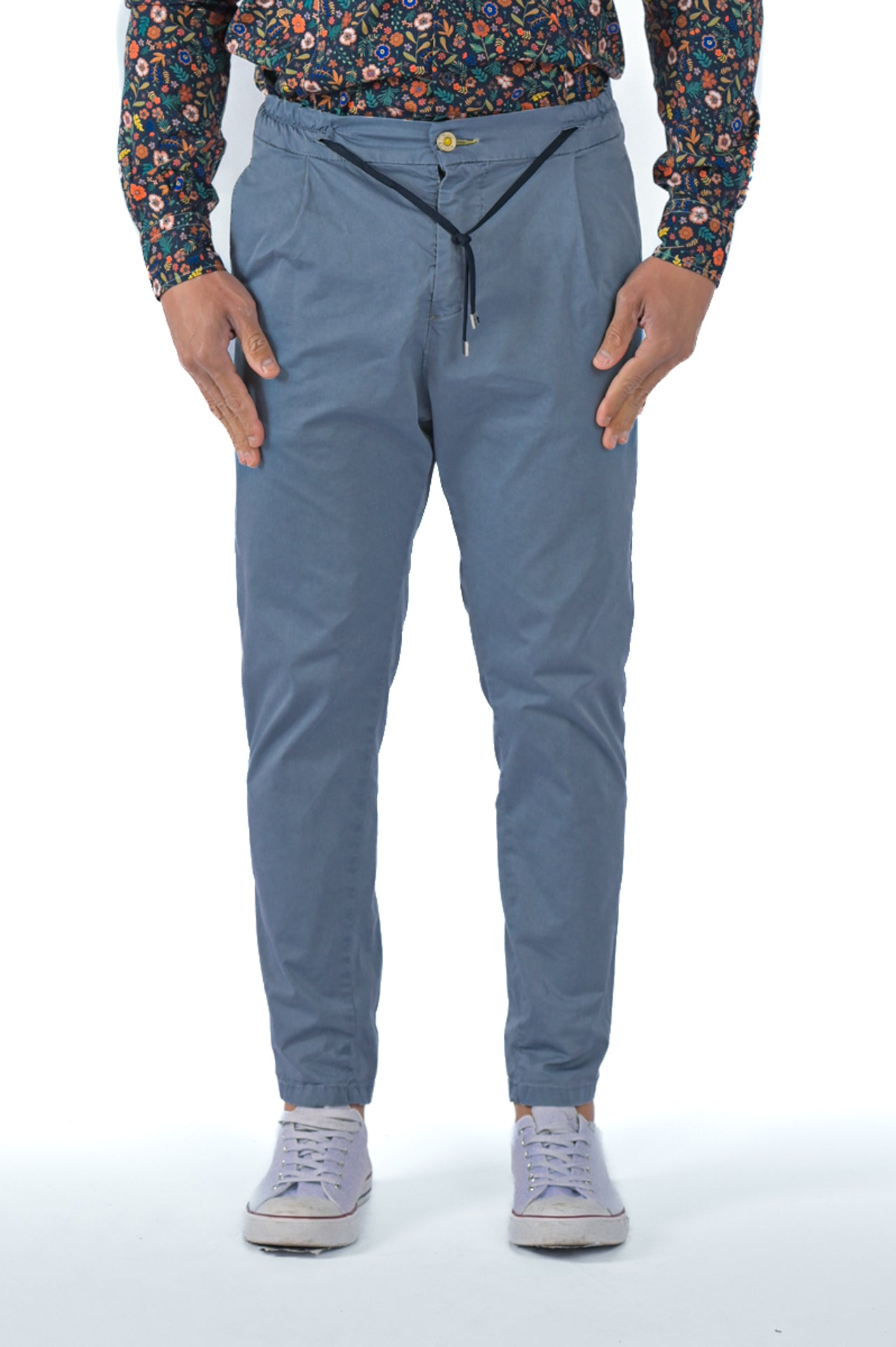 Pantaloni in cotone tapered Roby Raso SS23