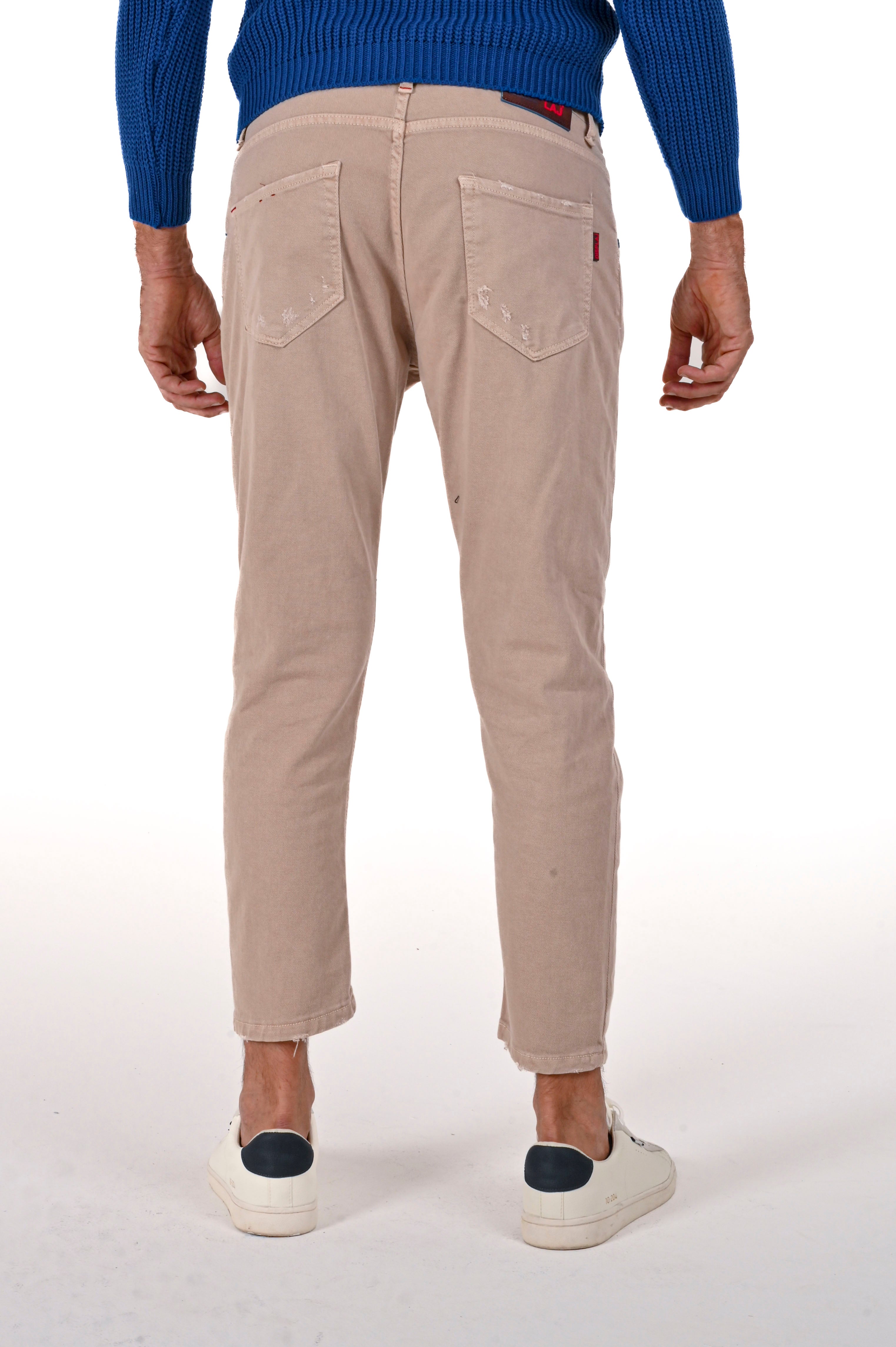 Pantaloni in cotone slim Life Bull FW23/24