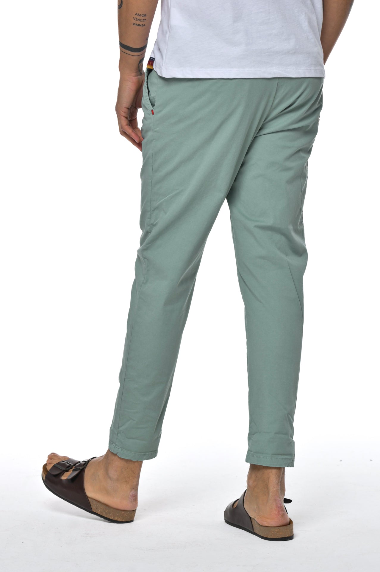 Pantaloni tapered New Private Raso SS23