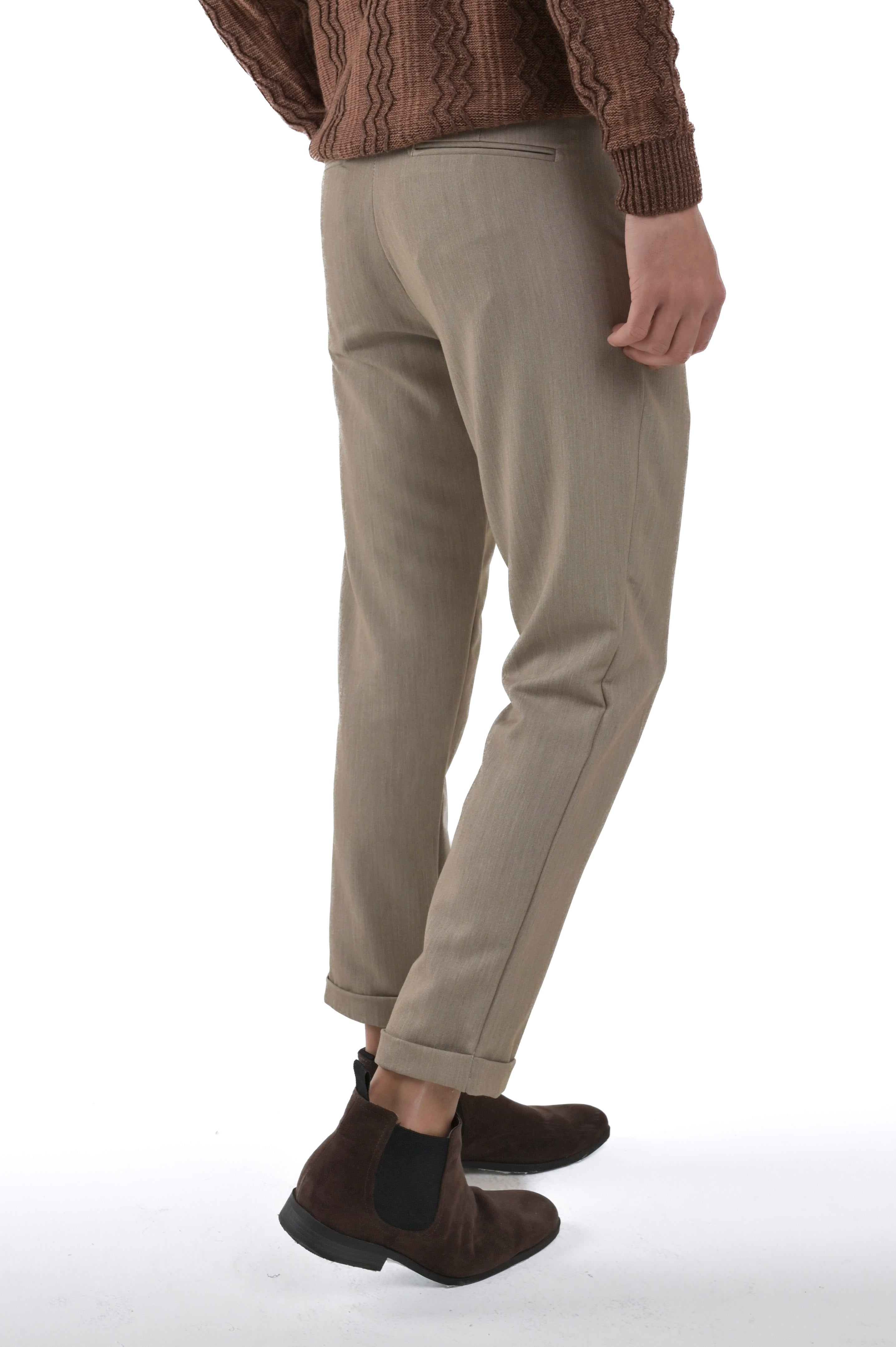 Classic slim Racket Wool earth trousers FW24/25