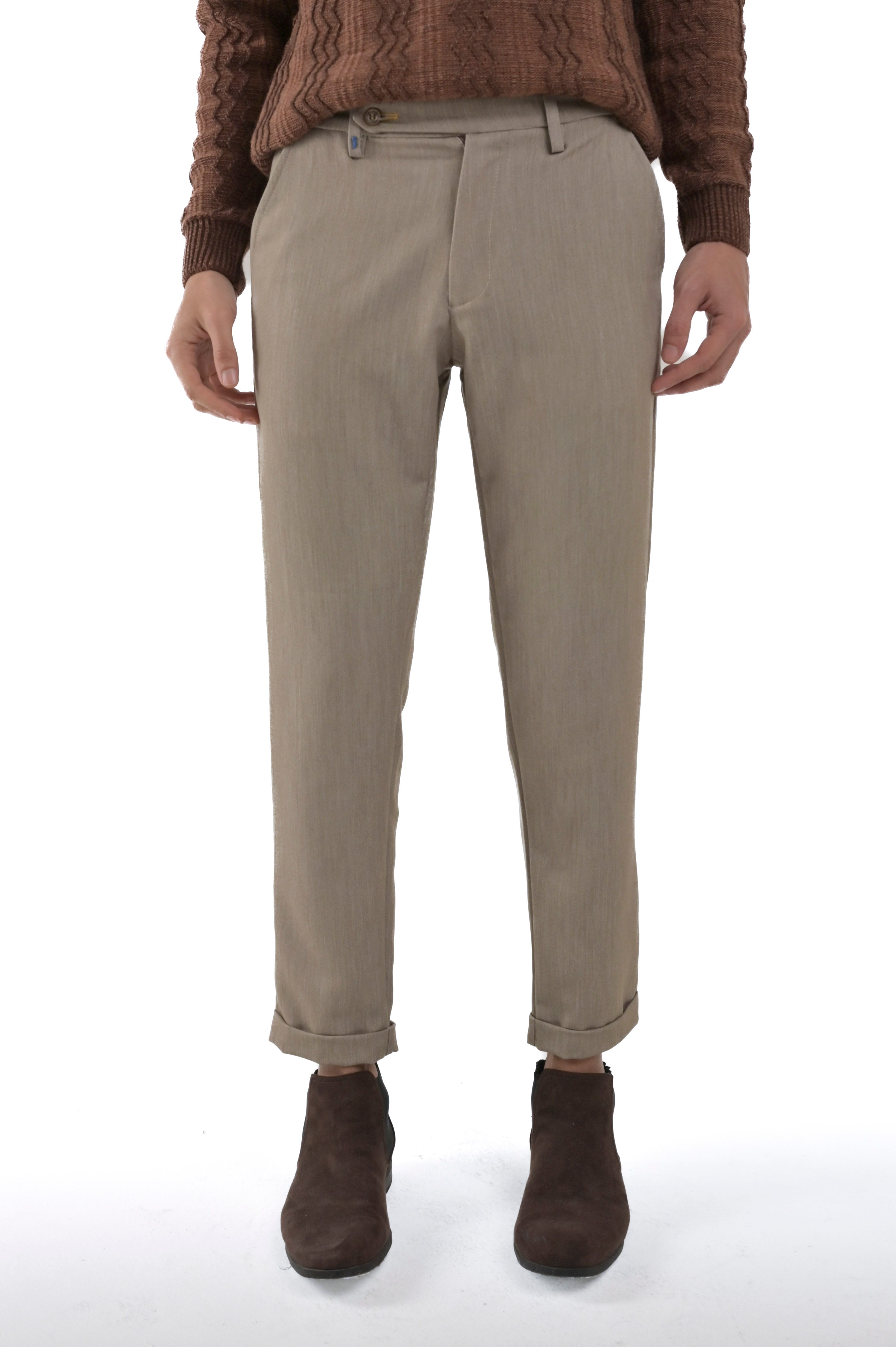 Classic slim Racket Wool earth trousers FW24/25