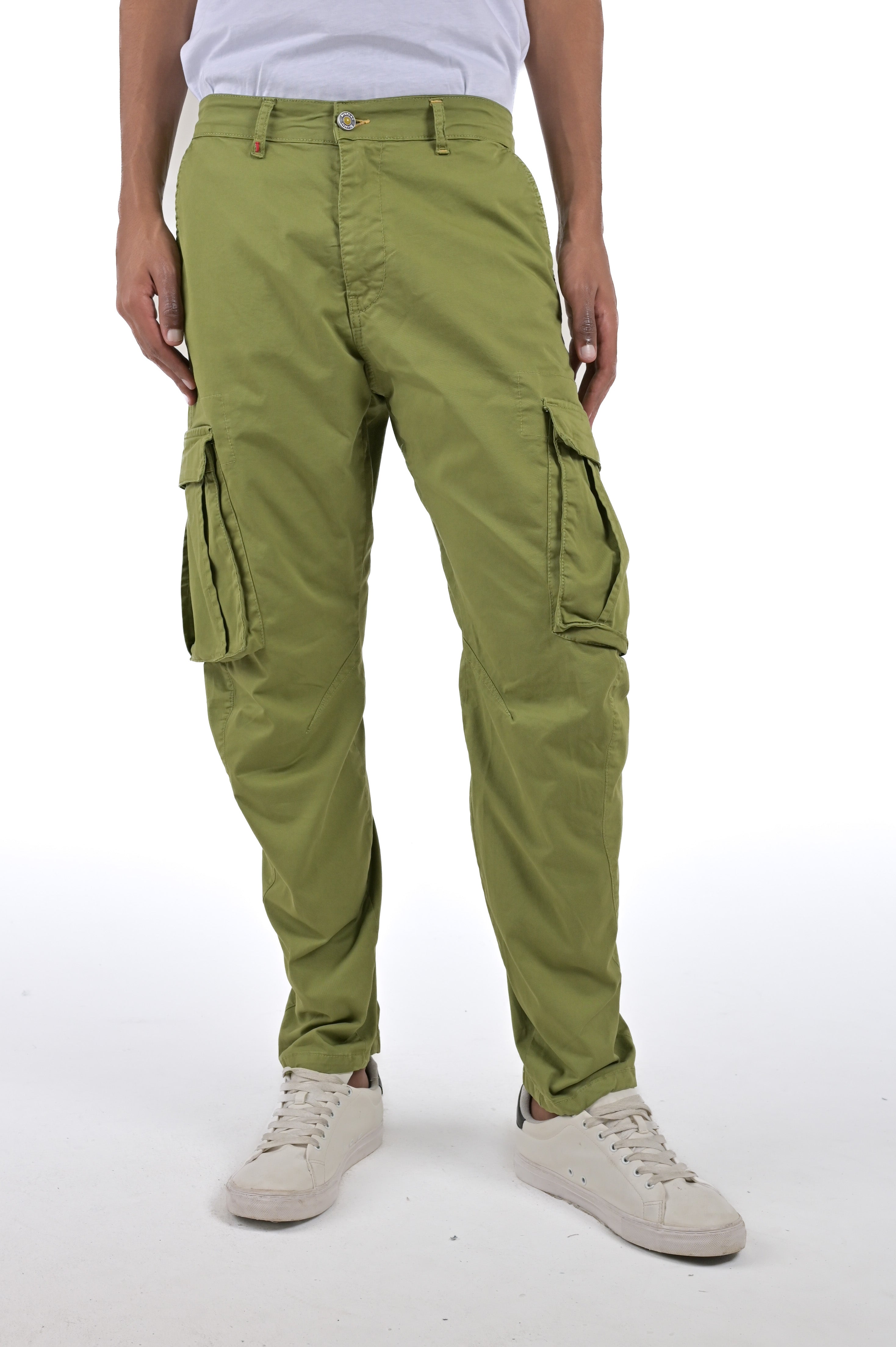 Pantaloni loose Rocky verde pera SS24