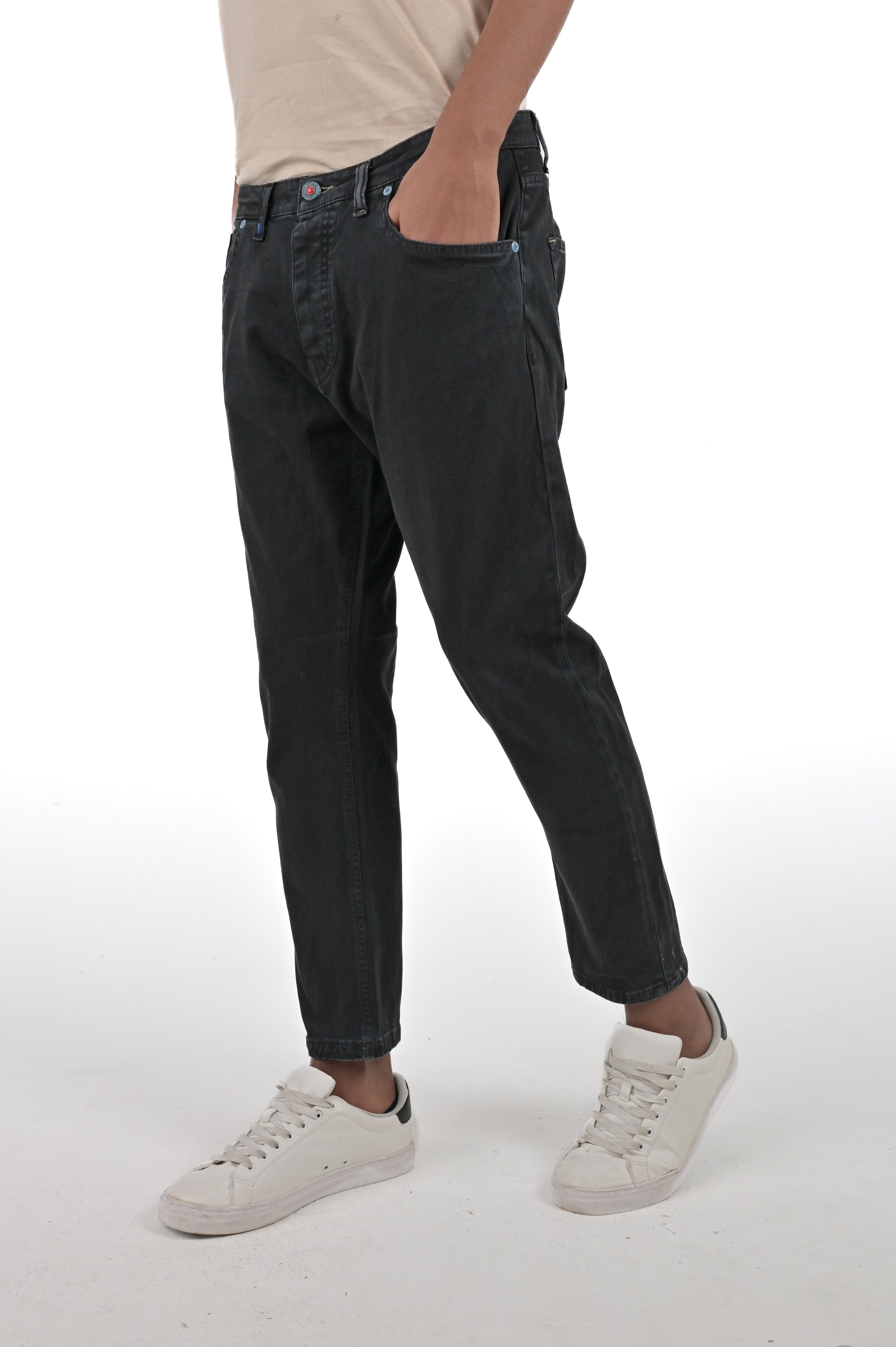 Pantaloni slim Life Libeccio nero SS24