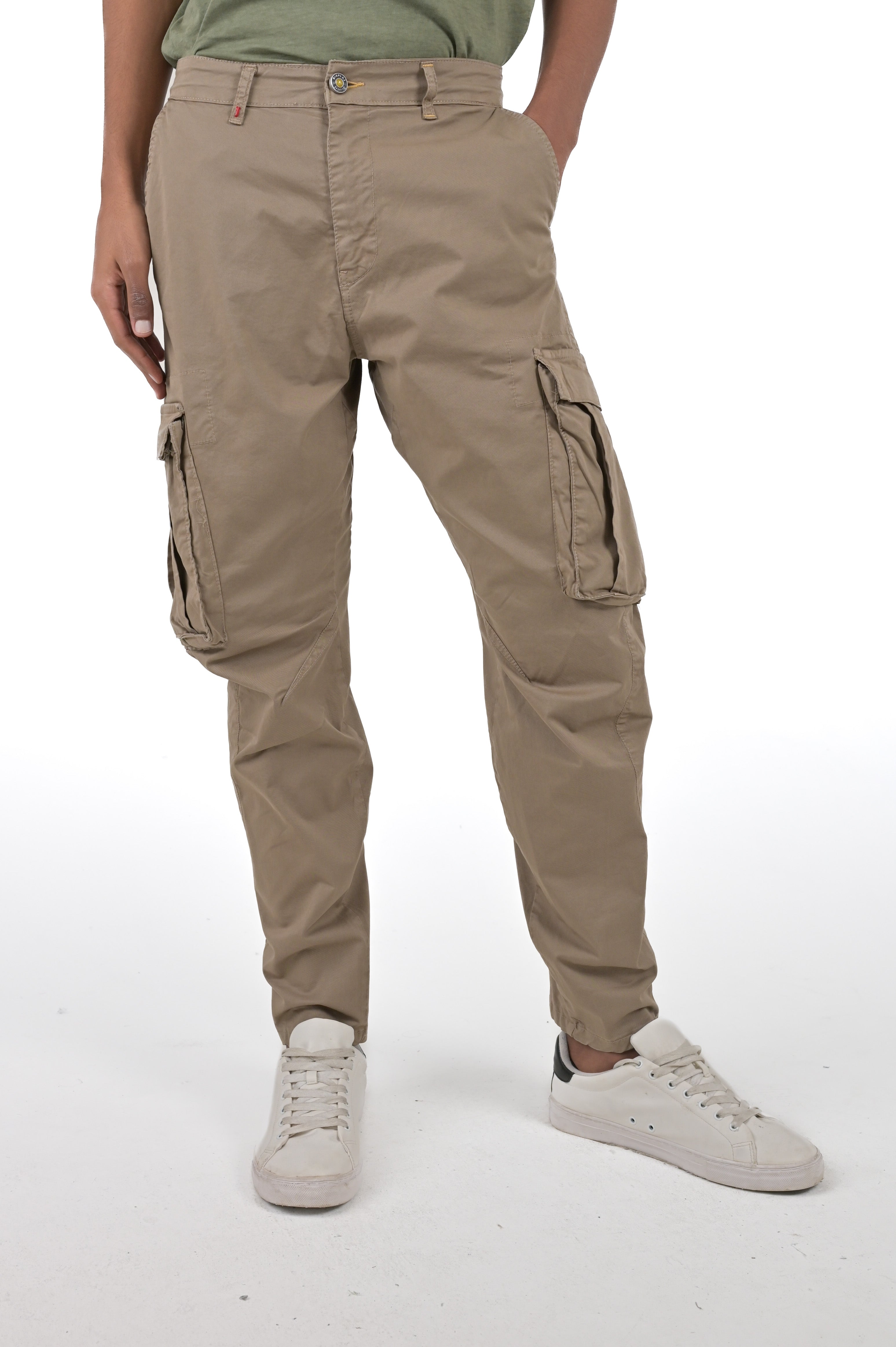 Pantaloni loose Rocky fango SS24